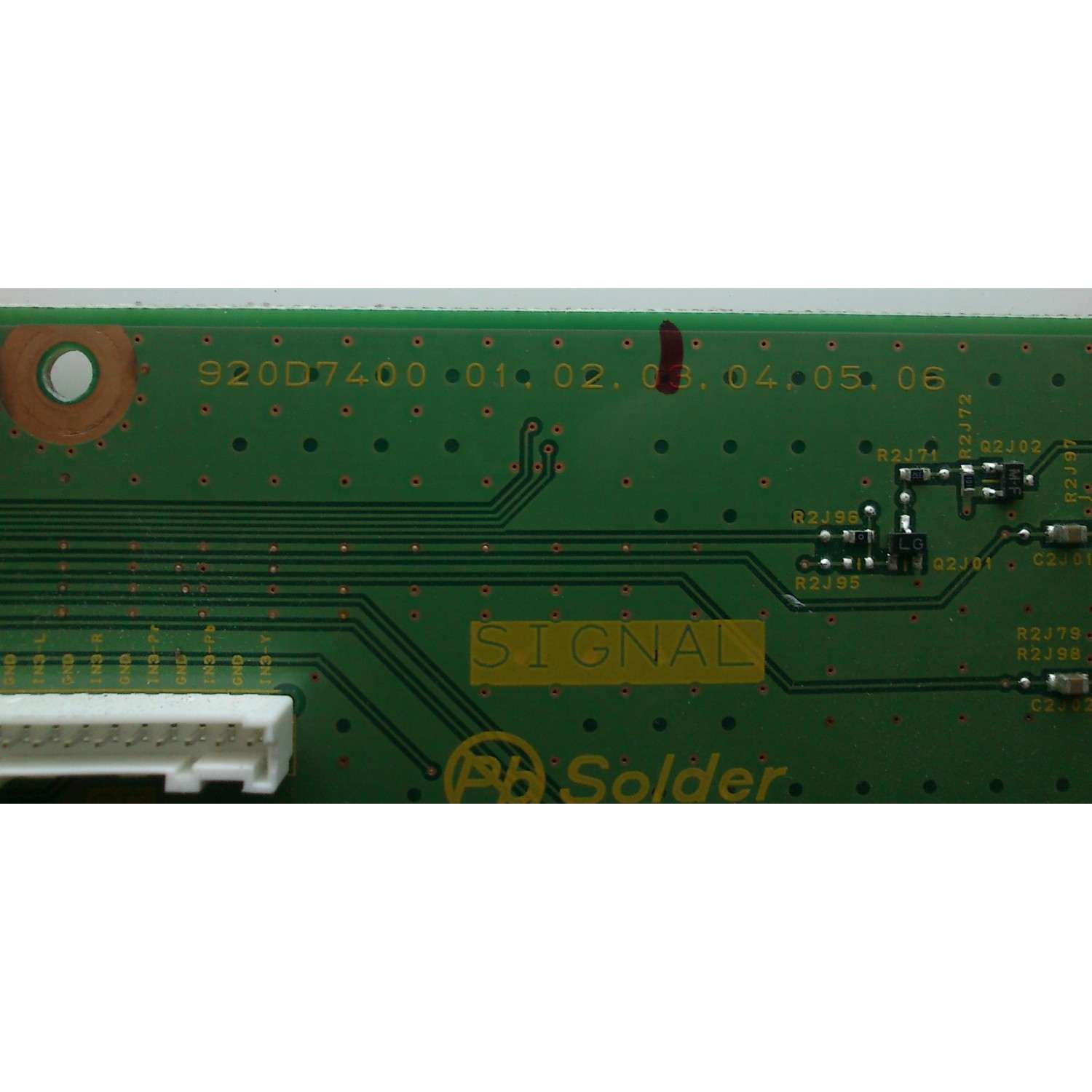 SEÑAL DE A/V / MITSUBISHI 920D740003 / 211A90801 / 920D7400 / MODELO LT-46244 - Imagen 2