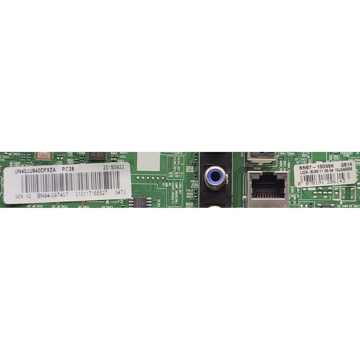 KIT DE TARJETAS PARA TV SAMSUNG / MAIN BN94-09749T / BN41-02443A / BN97-10096K / BN9409749T / FUENTE BN96-35335A / L40S5_FHSV / BN9635335A / T-CON BN96-01936B / BN41-02297A / BN97-09207B / PANEL CY-GJ040HGLVCH / MODELO UN40JU640DFXZA UH01 - Imagen 3