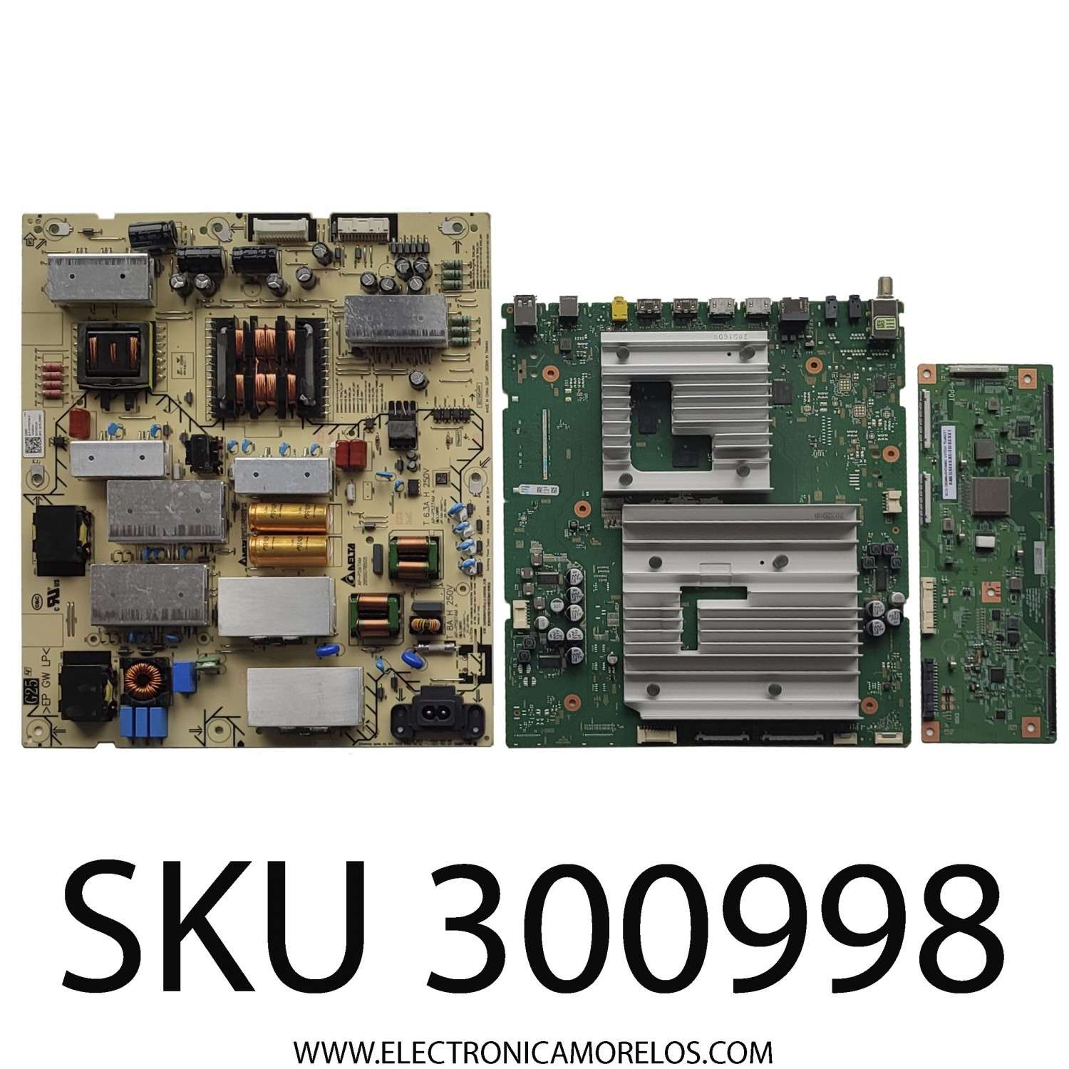 KIT DE TARJETAS PARA TV SONY / MAIN A5042803A / 101227031 / FUENTE 101350741 / 2955078505 / AP-P597AM / T-CON 6871L-7011A / 6870C-0931A / PANEL YDCM055UNG01 / MODELO XR-55A80K / XR55A80K