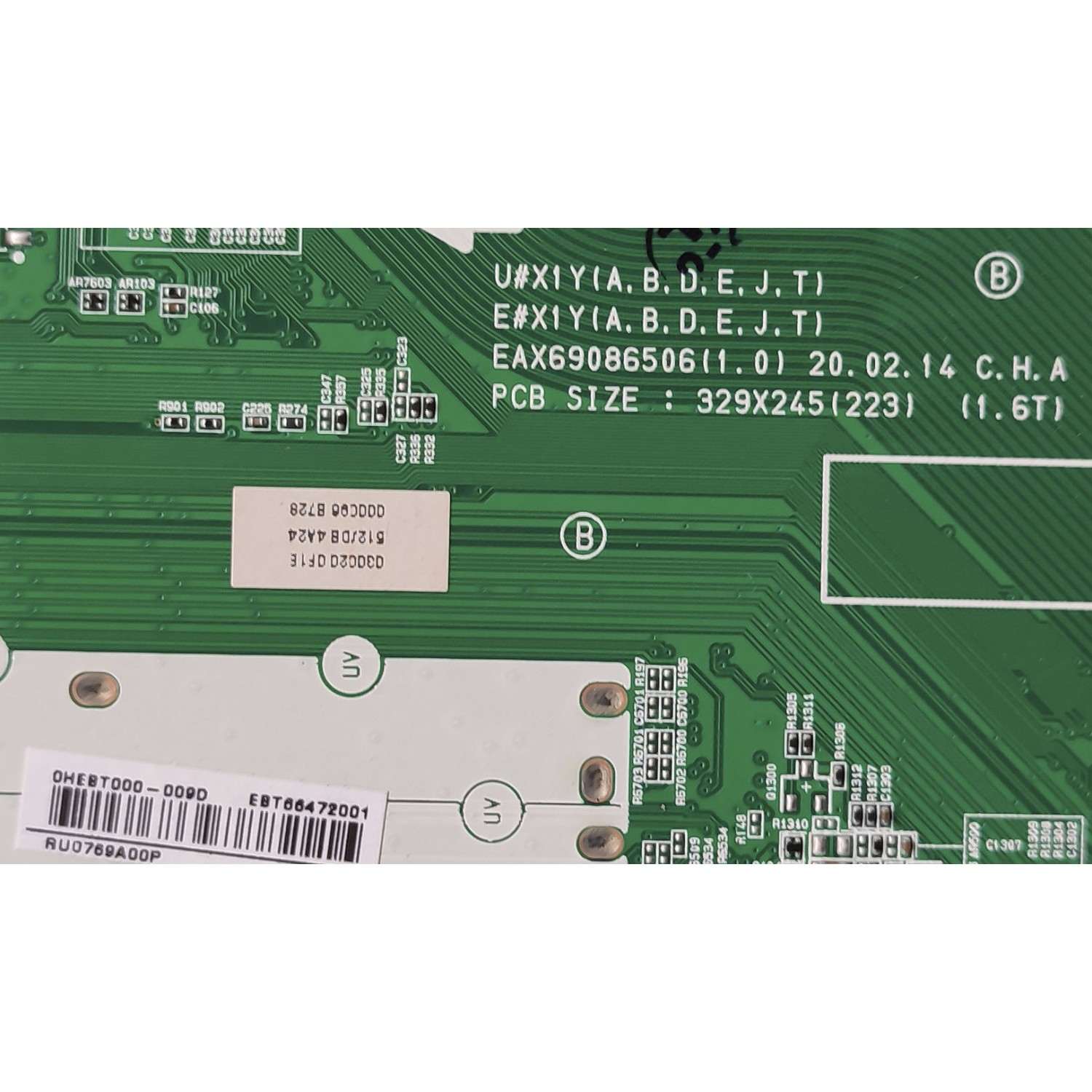 KIT DE TARJETAS PARA TV LG 8K / EBT66472001 / Class HDR 8K UHD Smart Nanocell IPS / EAX69086506(1.0) / 66066902 / EAY65729401 / 6871L-6053A / 6870C-0826A / LED DRIVER EBR89829401 / REV:0.4 / PANEL NC750DZD-AAJH1 / MODELO 75NANO99UNA.AUSWLJR - Imagen 4