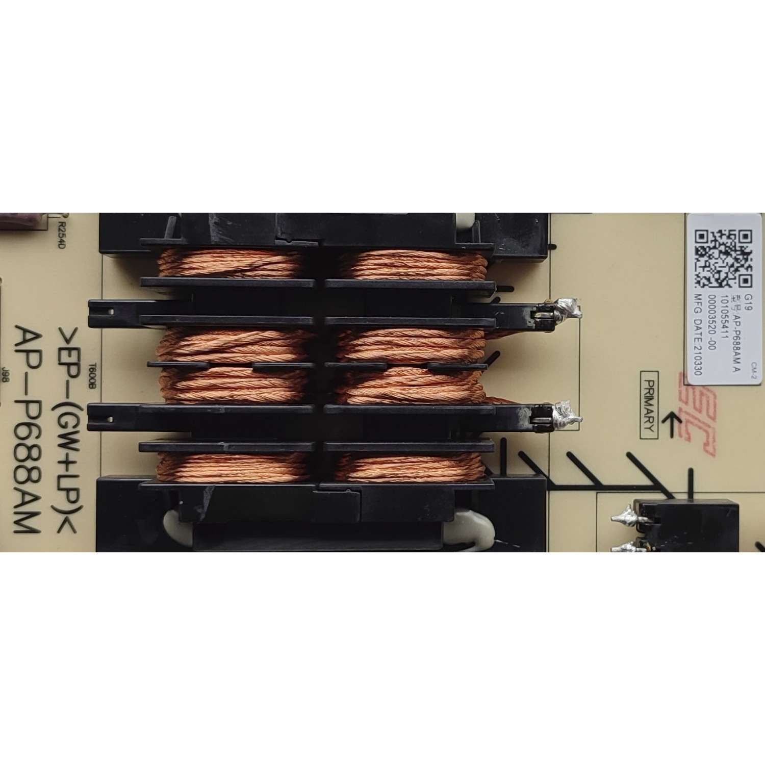 KIT DE TARJETAS PARA TV SONY / MAIN A5026193A  / 1-010-522-31 / FUENTE 101055311 / AP-P837AM / SUB FUENTE 101055411 / AP-P688AM / T-CON 6871L-6720A / 6870C-0702A / PANEL LE830AQB (AP)(B1) / MODELO XR-83A90J / XR83A90J - Imagen 4