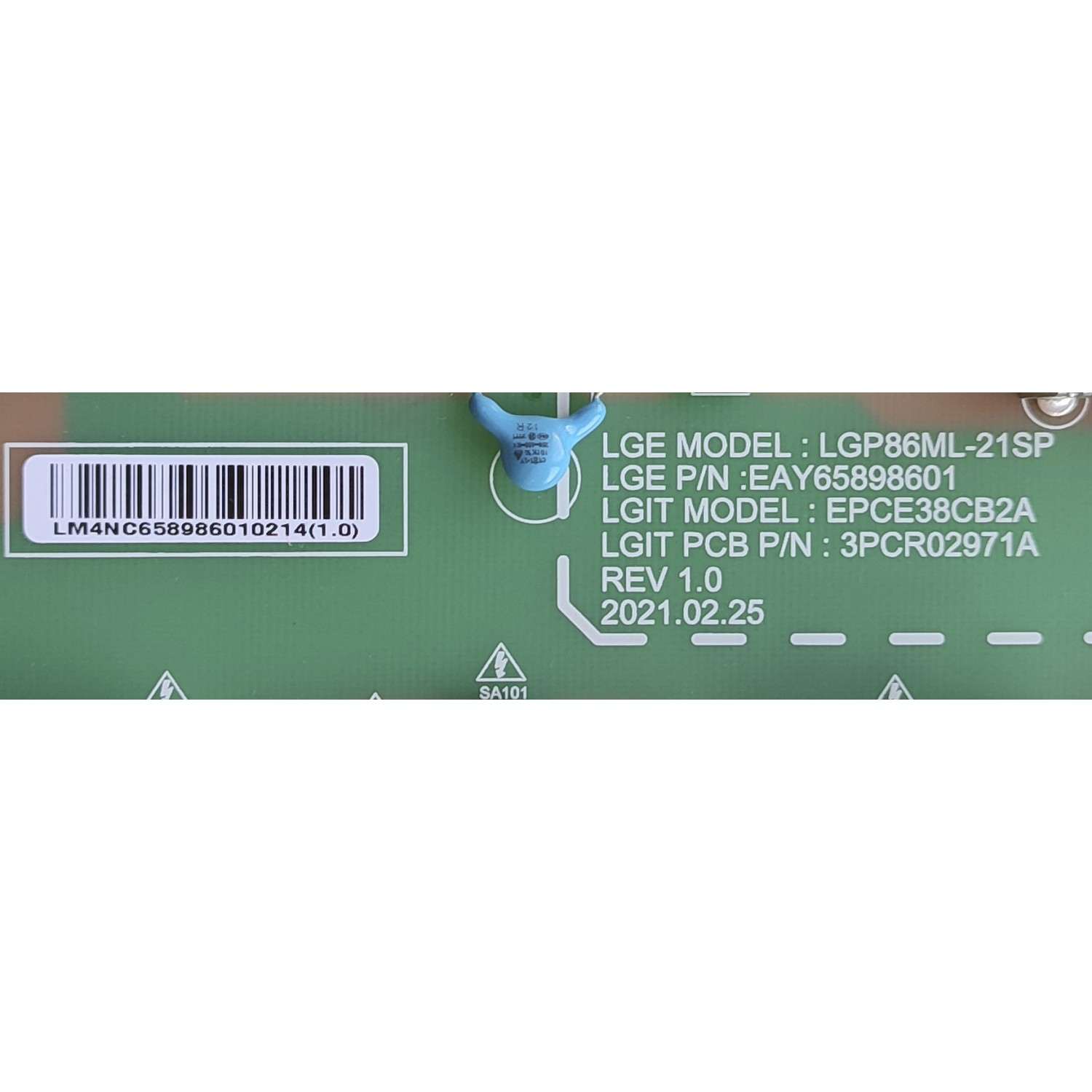 KIT DE TARJETAS PARA TV LG / MAIN EBT66756401 / EAX69580502(1.0) / 33860701 / FUENTE EAY65898601 / EPCE38CB2A / 3PCR02971A / LED DRIVER EBR33099201 / 20KLE860M-1440A01 / T-CON 6871L-6102D / 6870C-0834B / PANEL NC860MQD-AAKH1 / MODELO 86QNED90UPA.AUSYLJR - Imagen 2