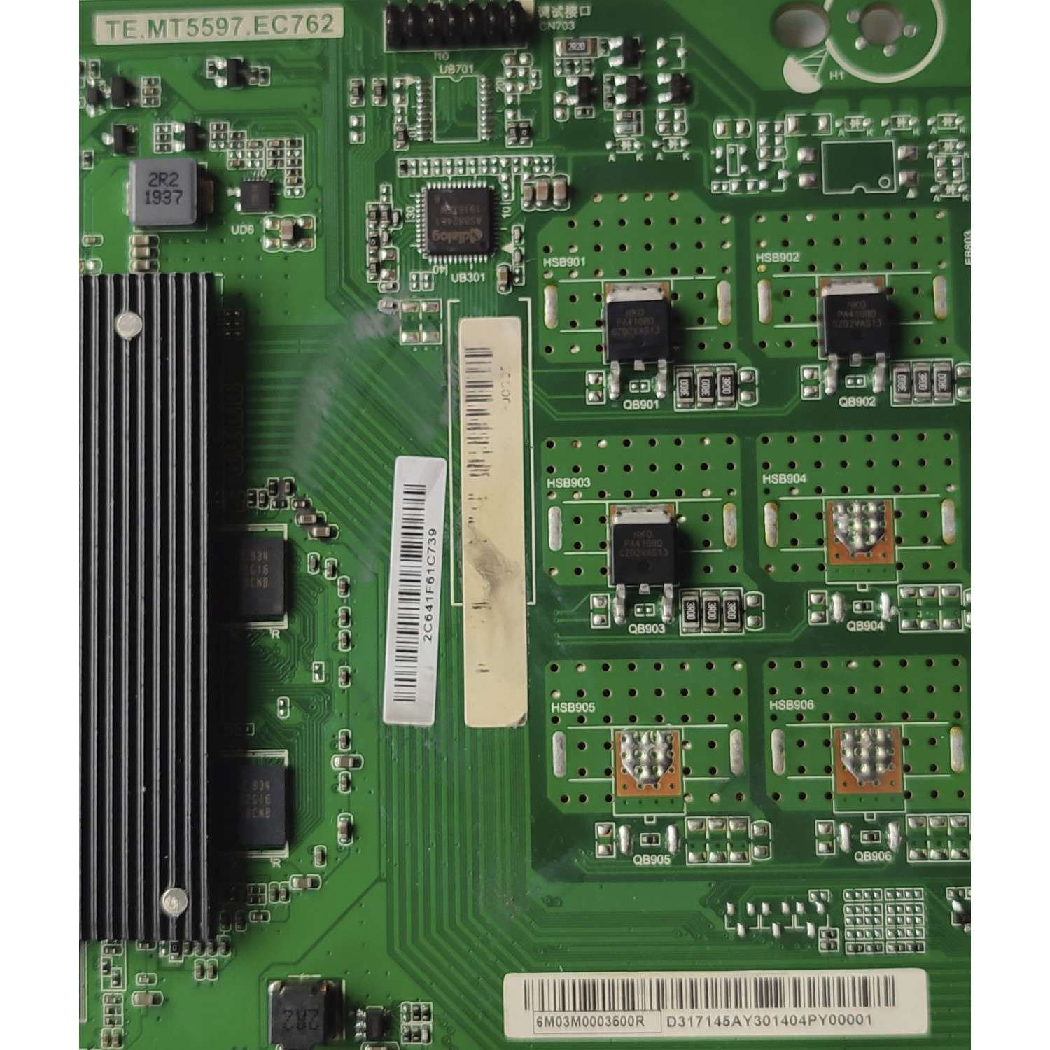 KIT DE TARJETAS PARA TV VIZIO / MAIN 6M03M0003500R / TE.MT5597.EC762 / FUENTE PW.90W1.681 / P20040521 / PANEL V400DJ2-D03 REV.C1 / MODELO V405-G9 LINIYANW - Imagen 3