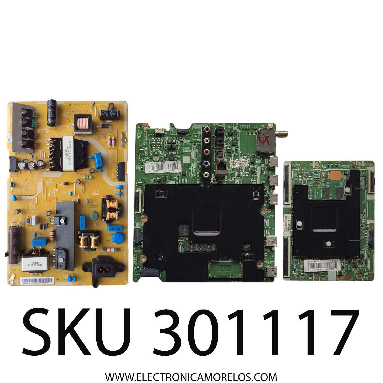 KIT DE TARJETAS PARA TV SAMSUNG / MAIN BN94-09749T / BN41-02443A / BN97-10096K / BN9409749T / FUENTE BN96-35335A / L40S5_FHSV / BN9635335A / T-CON BN96-01936B / BN41-02297A / BN97-09207B / PANEL CY-GJ040HGLVCH / MODELO UN40JU640DFXZA UH01