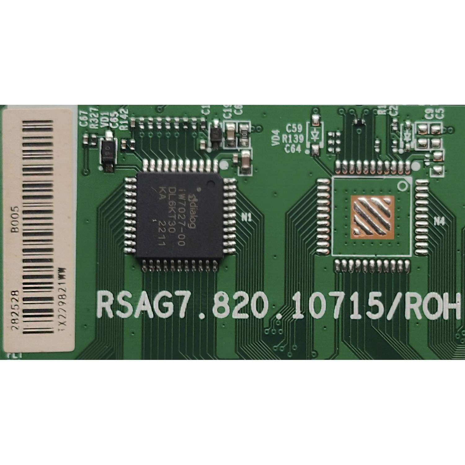 KIT DE TARJETAS PRA TV HISENSE / MAIN 288900 / RSAG7.820.11014/ROH / 288901C / FUENTE 284854 / RSAG7.820.993/ROH / T-CON 289772 / RSAG7.820.11133/ROH / LED DRIVER 282528 / RSAG7.820.10715/ROH / PANEL JHD550X3U51-T0L8B2/S0/GM/ROH / MODELO 55U6GR - Imagen 4
