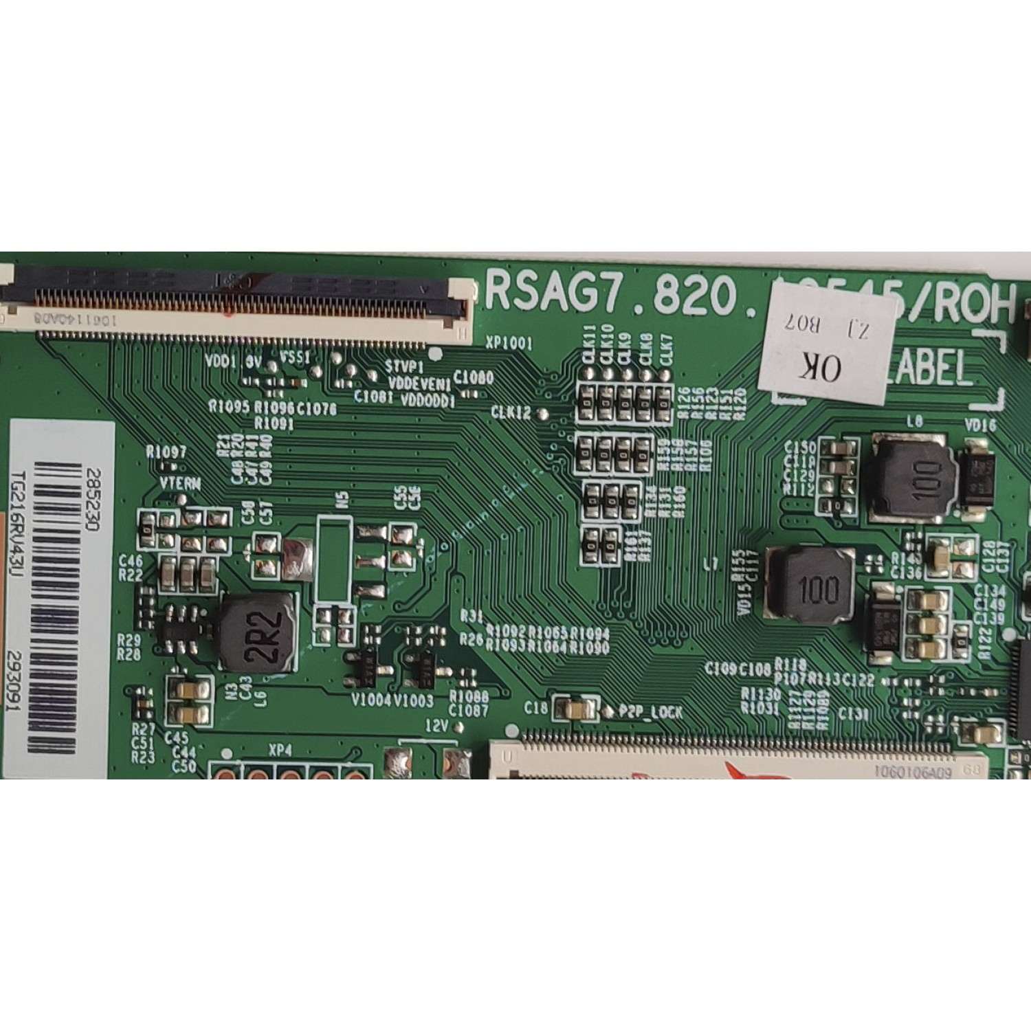 KIT DE TARJETAS PARA TV TOSHIBA / MAIN FUENTE 291232 / TPD.MT9612.PB751 / 291231A / T-CON 285230 / RSAG7.820.10545/ROH / PANEL HD425Y1U71-T0L2K2/GM/CKD3A/ROH / HV430QUB-F70 / MODELO 43C350KU - Imagen 3