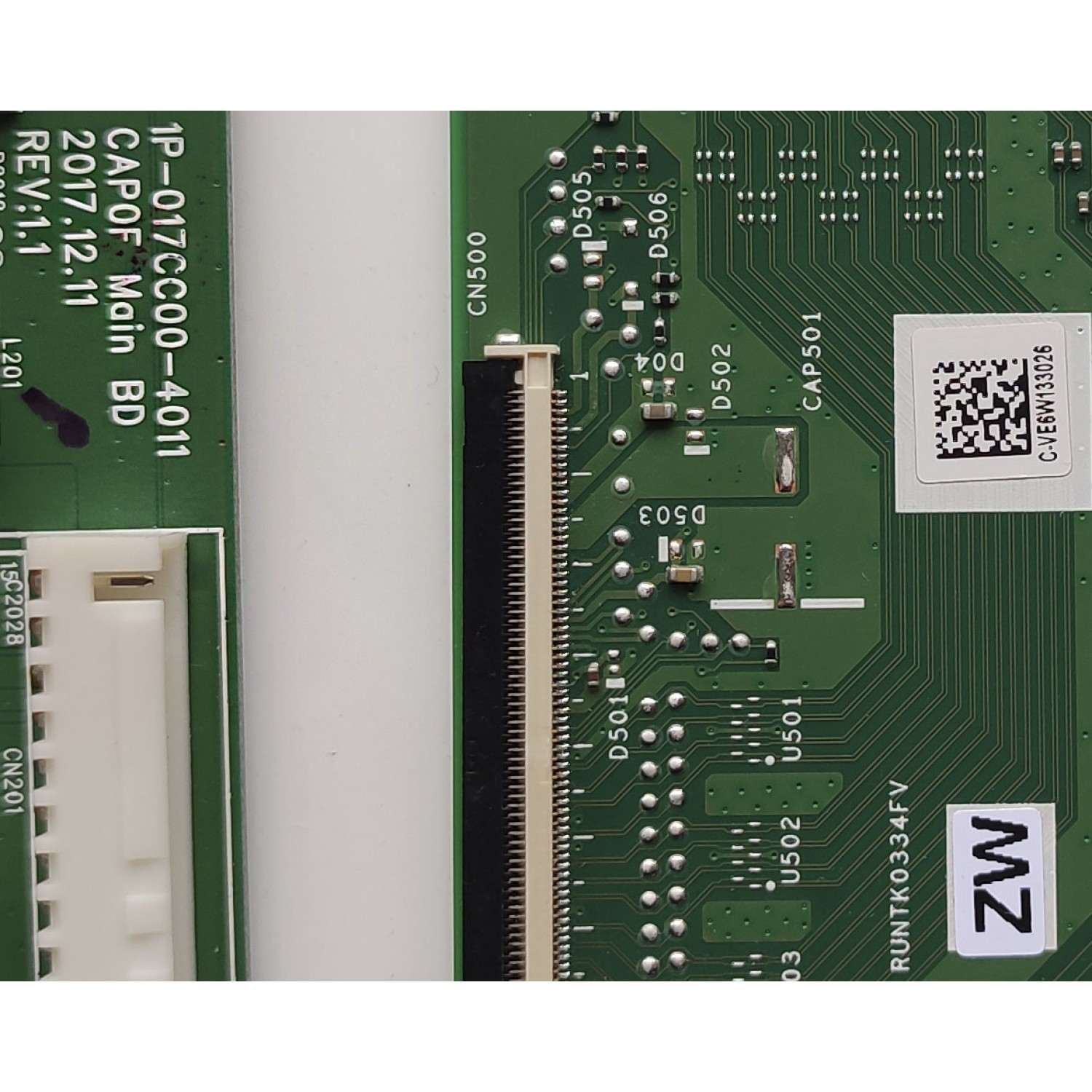KIT DE TARJETAS PARA TV VIZIO / MAIN 0170CAR0JE00 / 1P-017CC00-4011 / T-CON RUNTK0334FVZW / 1P-0171X00-40SB / FUENTE 09-70CAR0J0-00 / 1P-117AX00-1010 / PANEL SD600DUA-1 / MODELO D60-F3 LFTRXBKU - Imagen 3