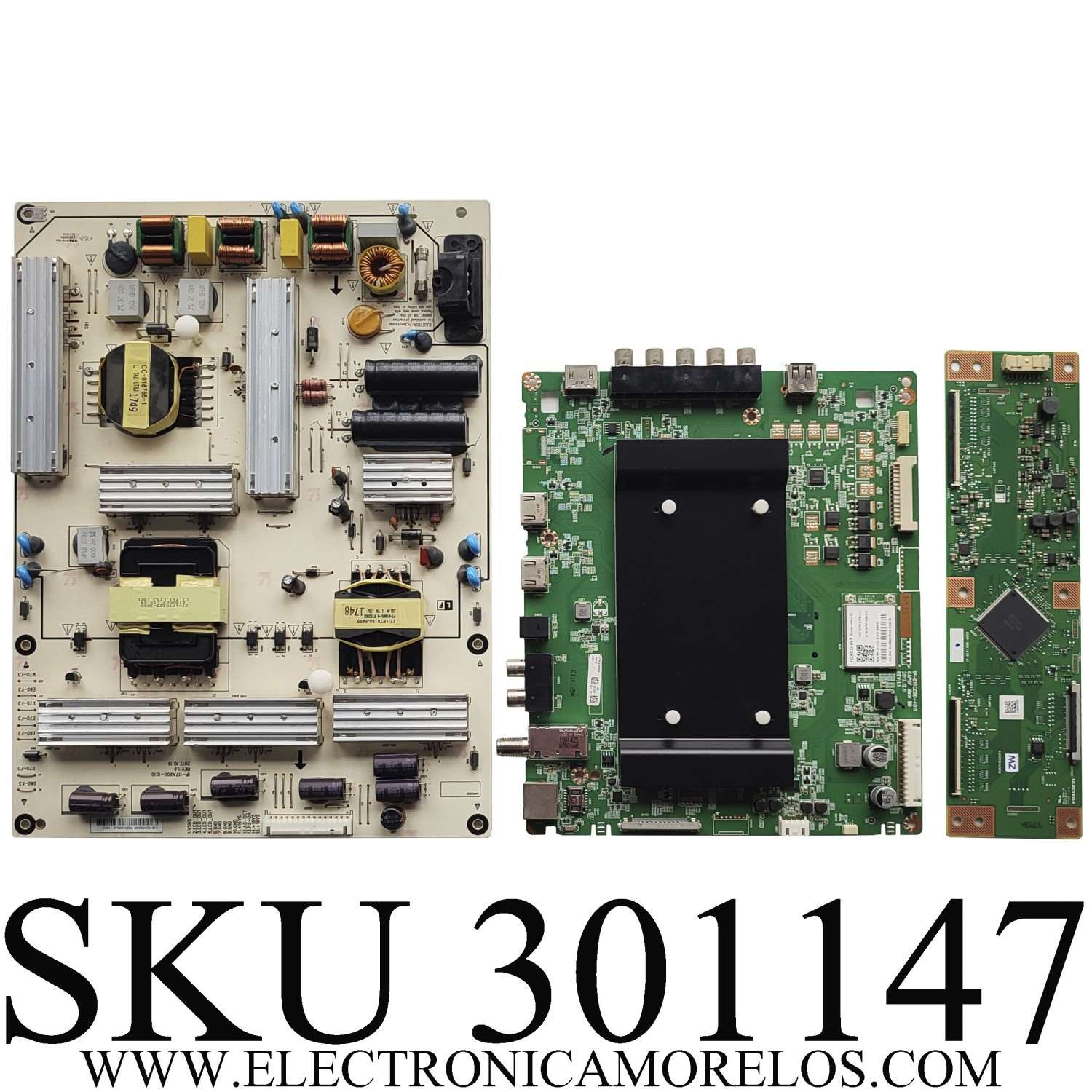 KIT DE TARJETAS PARA TV VIZIO / MAIN 0170CAR0JE00 / 1P-017CC00-4011 / T-CON RUNTK0334FVZW / 1P-0171X00-40SB / FUENTE 09-70CAR0J0-00 / 1P-117AX00-1010 / PANEL SD600DUA-1 / MODELO D60-F3 LFTRXBKU