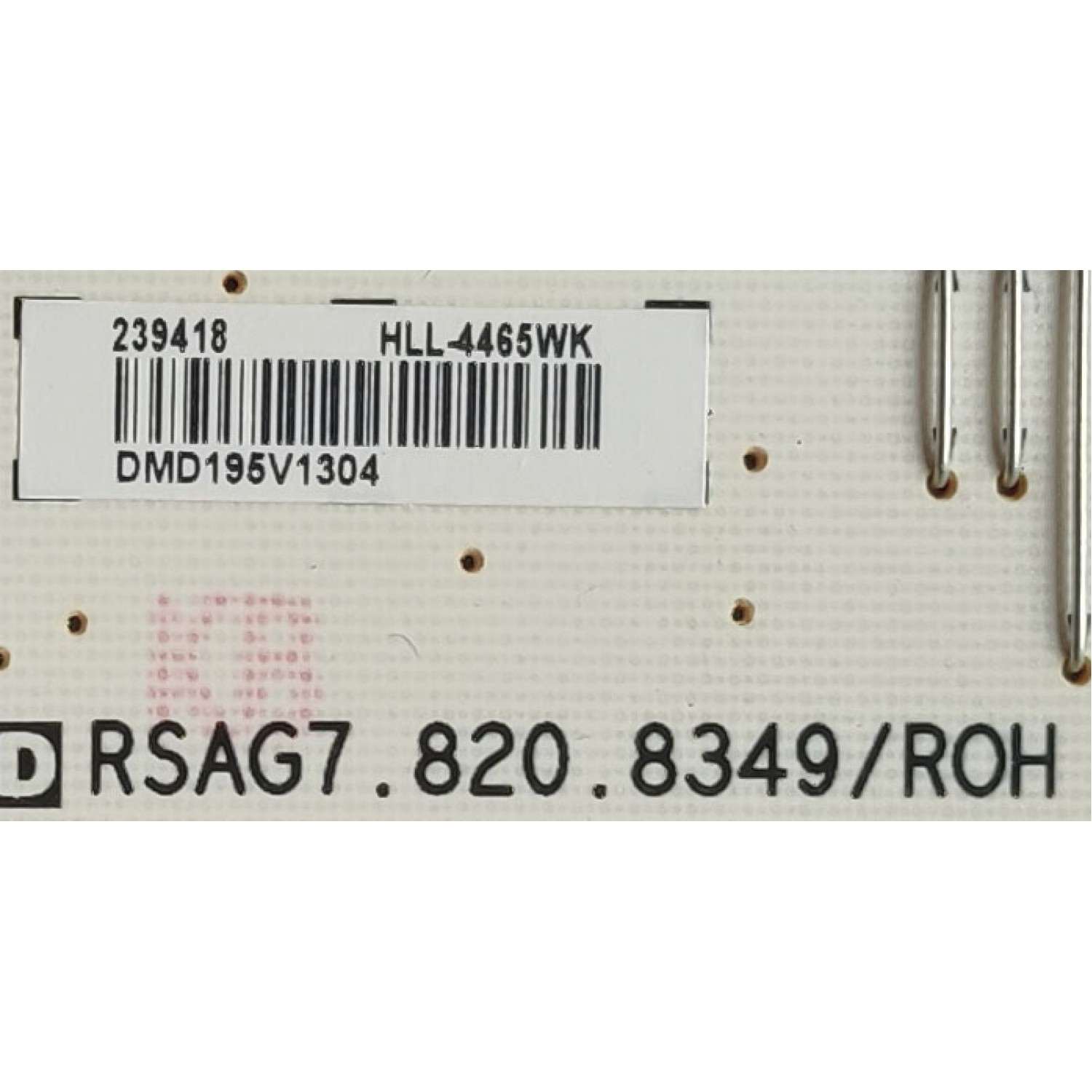 KIT DE TARJETAS PARA TV HISENSE / MAIN 248100 / RSAG7.820.8252/ROH / 248097 / FUENTE 239418 / RSAG7.820.8349/ROH / T-CON MACDJ4E12 / BN7W01FPEH91F / PANEL HD580S1U03-L1/S1/GM/ROH / MODELO 58R6E - Imagen 3