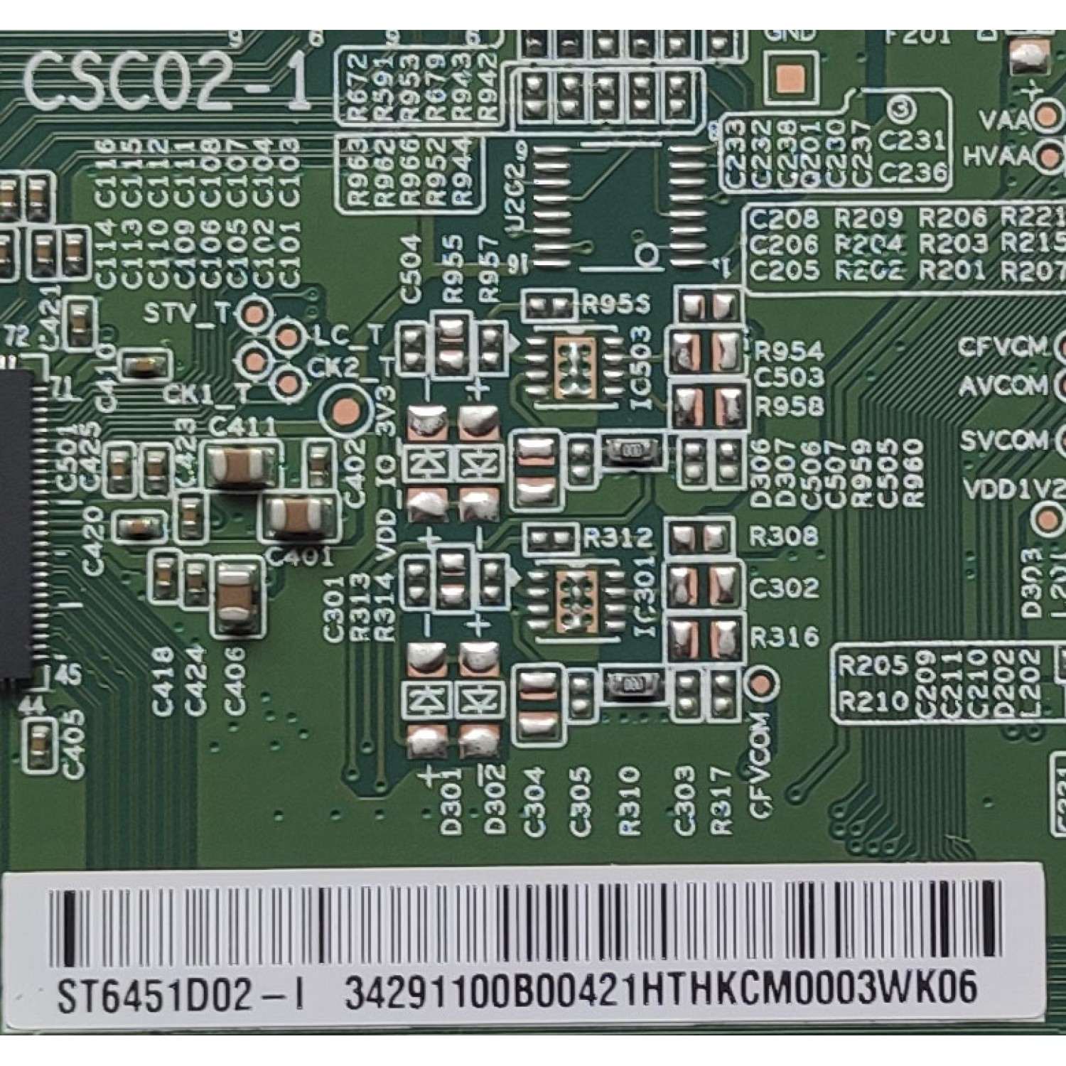 KIT DE TARJETAS PARA TV INSIGNIA / MAIN (G)XLCB02K068010X / 715GC034-M0C-B00-005Y / FUENTE PLTVLI951XXFM / 715GA025-P01-008-003M / T-CON ST6451D02-I / CSC02-1 / 34291100B00421 / PANEL TPT650WR-D022.L REV:S01K / MODELO NS-65F501NA22 - Imagen 4