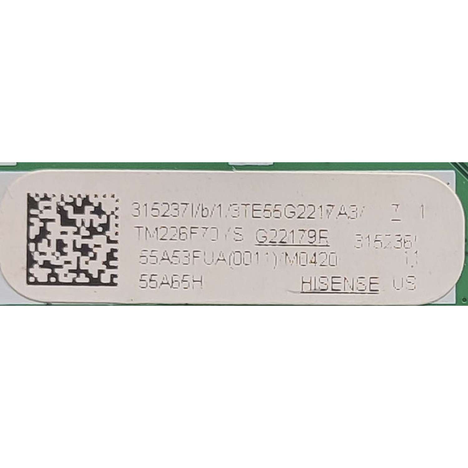 KIT DE TARJETAS PARA TV HISENSE ORIGINAL / NUMERO DE PARTE MAIN FUENTE 315237 / RSAG7.820.12366/ROH / 315236 / 55A53FUA(0011) / T-CON 313373 / 316889 / RSAG7.820.11133/ROH / PANEL HD550Y1U51-T0L2 / T550QVN10.0 / MODELOS 55A6H / 55A65H 55A53FUA - Imagen 2