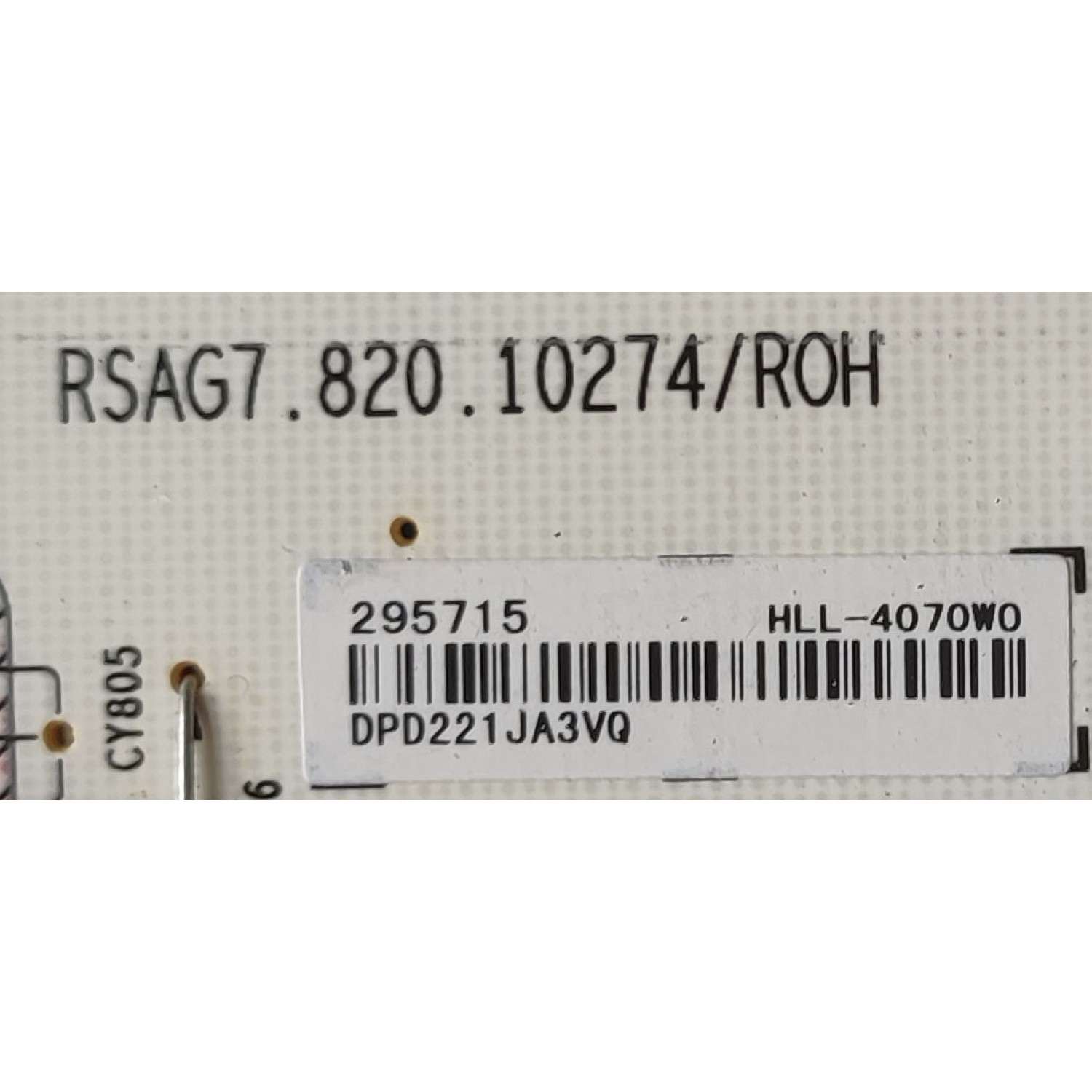 KIT DE TARJETAS PARA TV HISENSE / MAIN 295585 / RSAG7.820.10690/ROH / 295586 / FUENTE 295715 / RSAG7.820.10274/ROH / T-CON  296018 / RSAG7.820.11320/ROH / MODELO 75U6G - Imagen 2