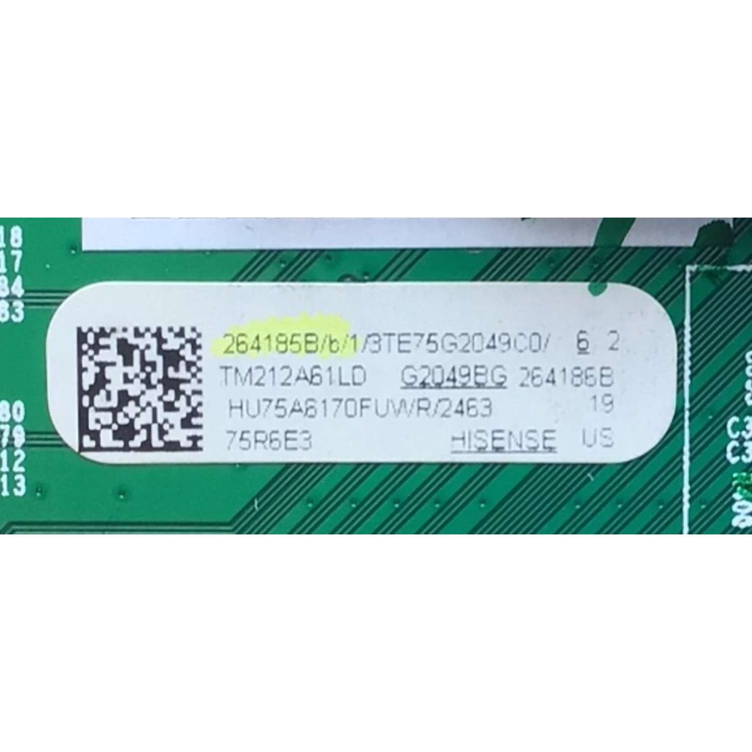 KIT DE TARJETAS PARA TV HISENSE·ROKU TV 4K·UHD·HDR / MAIN 264185 / RSAG7.820.9794/ROH / 264186 / FUENTE 318214 / RSAG7.820.10689/ROH / T-CON 44-9771389O / LED DRIVER 246548 / RSAG7.820.8978/ROH / PANEL HD750S3U72-TAB1\S2\GM\ROH / MODELO 75R6E3 - Imagen 5