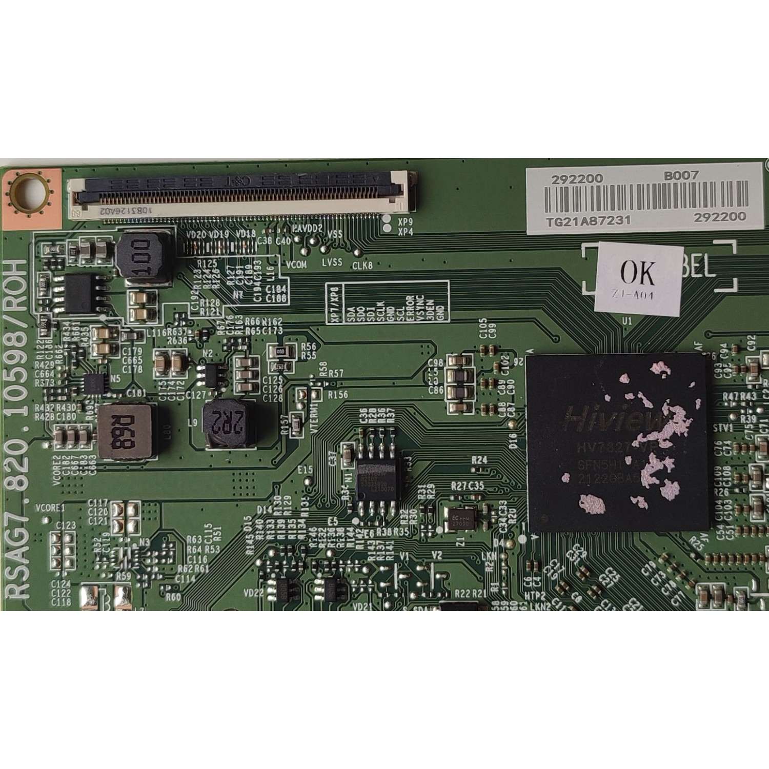 KIT DE TARJETAS PARA TV HISENSE / MAIN FUENTE 302839 / TPD.MT9612.PB751 / 302840A / T-CON 292200 / RSAG7.820.10598/ROH / PANEL HD550Y1U72-T0L2K2\GM\CKD3A\1\R / MODELO 58R6E3 - Imagen 2