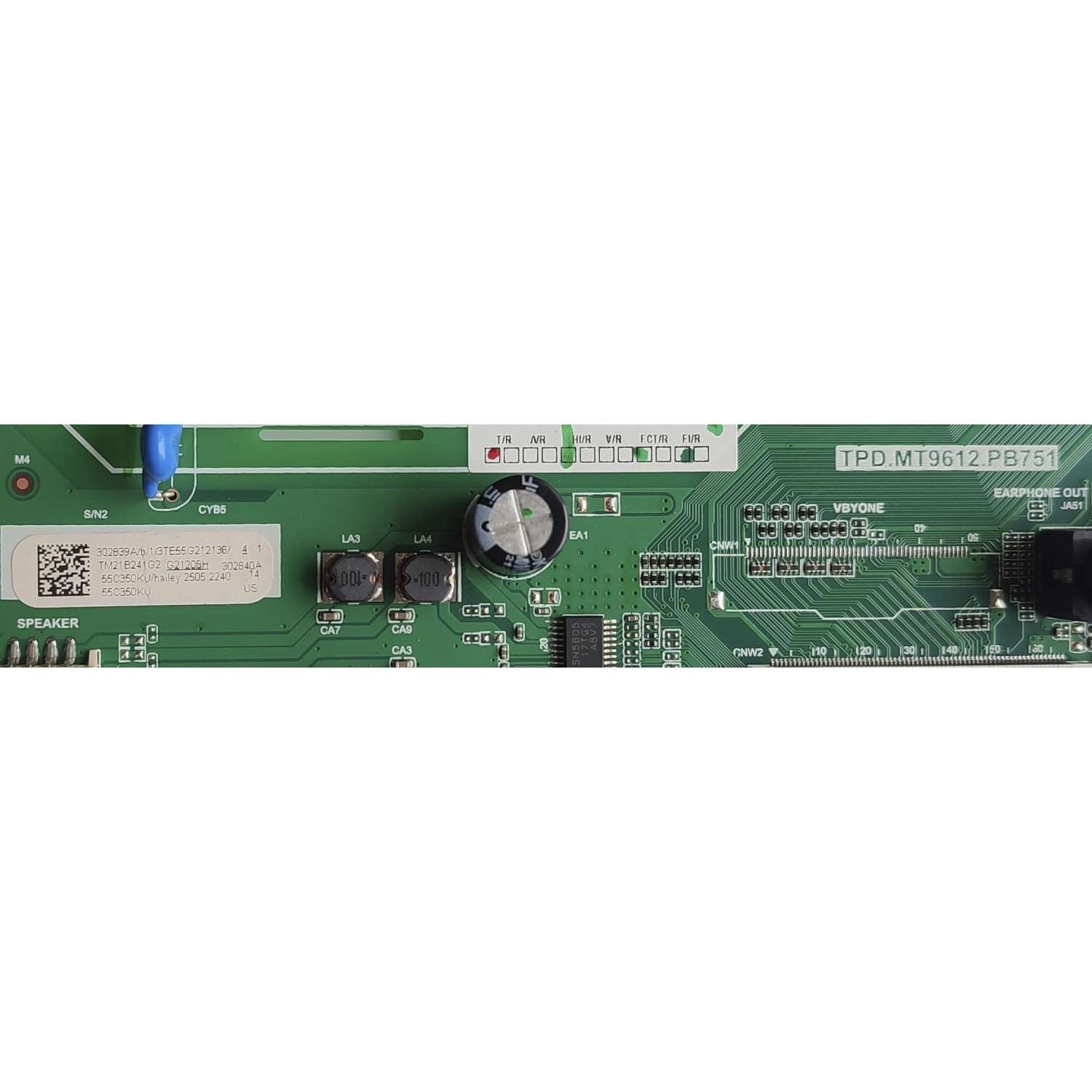 KIT DE TARJETAS PARA TV HISENSE / MAIN FUENTE 302839 / TPD.MT9612.PB751 / 302840A / T-CON 292200 / RSAG7.820.10598/ROH / PANEL HD550Y1U72-T0L2K2\GM\CKD3A\1\R / MODELO 58R6E3 - Imagen 3