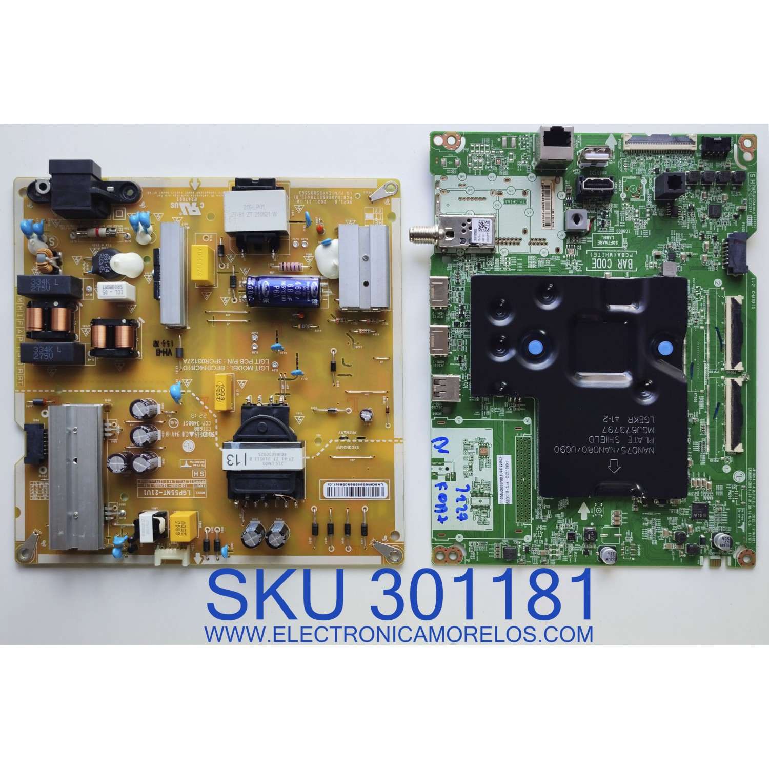 KIT DE TARJETAS PARA TV LG 4K·UHD / MAIN	EBT67226902 / EX69581205 / 67226902 / FUENTE EAY65895563 / EAX69501704 / 65895563 / LGP55NT-21U1 / EPCD14CB1D / 3PCR03127A / PANEL NC550TQG-ABKH7 / DISPLAY HV550QUB-F1D / MODELO 55UQ9000PUD / 55UQ9000PUD.BUSFLKR