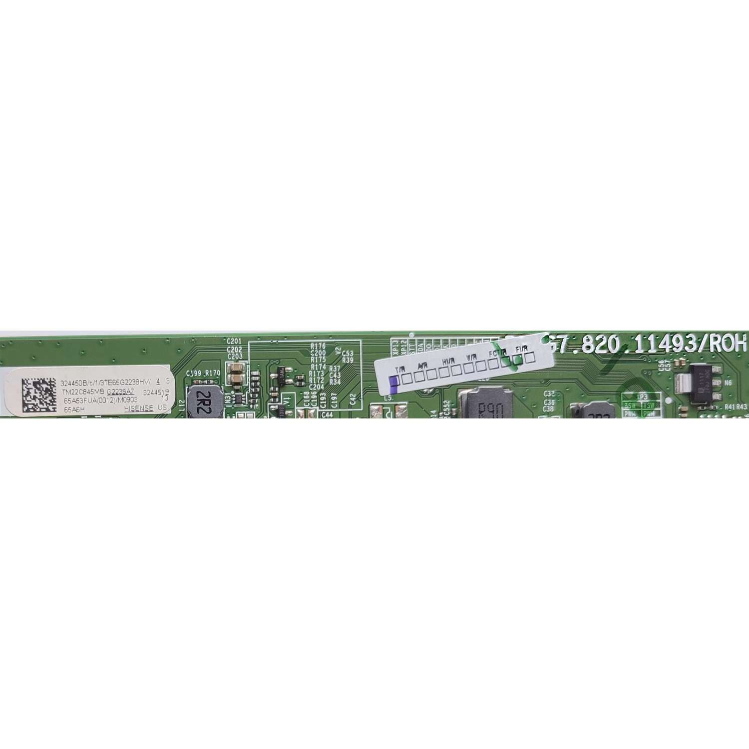 KIT DE TARJETAS PARA TV HISENSE / NUMERO DE PARTE MAIN 324450 / RSAG7.820.11493/ROH / 65A53FUA(0012) / 324451 / T-CON 324295 / RSAG7.820.12673/ROH / 331567 / FUENTE 331382 / RSAG7.820.12362/ROH  / HD650Y1U41-T0LBBY / JR645R3HA3L / MODELO 65A6H 65A53FUA - Imagen 4