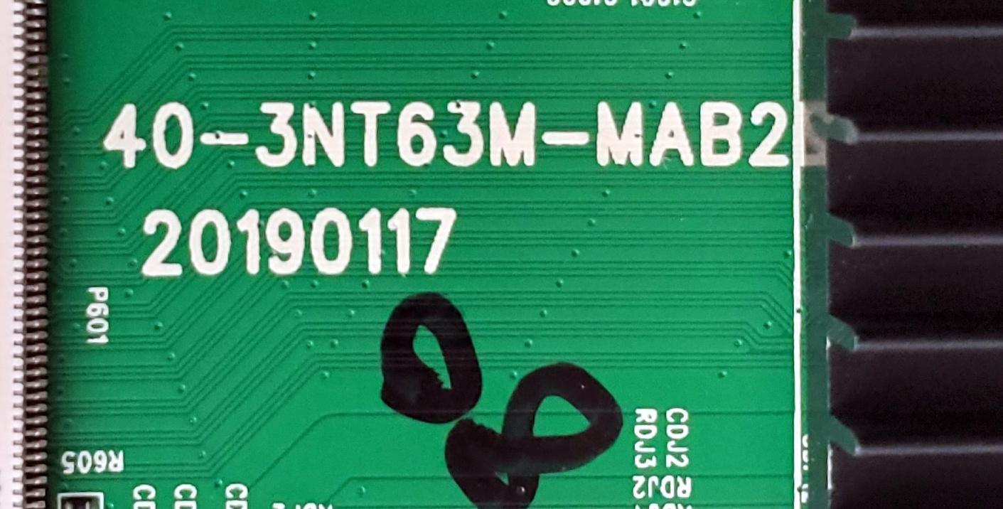 KIT DE TARJETAS PARA TV HKPRO / NUMERO DE PARTE MAIN SVSNT72A60-MA200CK / 40-3NT63M-MAB2 / V8-NT563NA-LF1V307 / MIDF961245B / T-CON STCON425G005 / CCPD-TC425-001 / STCON425G-005 / PANEL LVF430PADX E0009 / DISPLAY CC430LV1D VER.02 / MODELO HKP43SM8NEG - Imagen 5