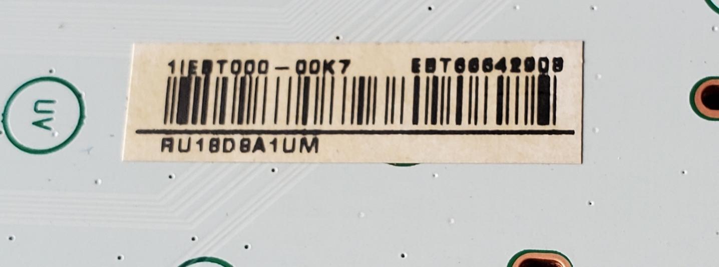 KIT DE TARJETAS PARA TV LG OLED / MAIN EBT66642903 / EAX69775701 / 66642903 / T-CON 6871L-6309E / 6870C-0852B / 6309E / LE650PQL (HP)(AB) / FUENTE EAY33783501 / EAX69569703 / 33783501 / PANEL AC650AQL CPA1_RS / MODELO OLED65C1PUB / OLED65C1PUB.DUSQLJR - Imagen 8
