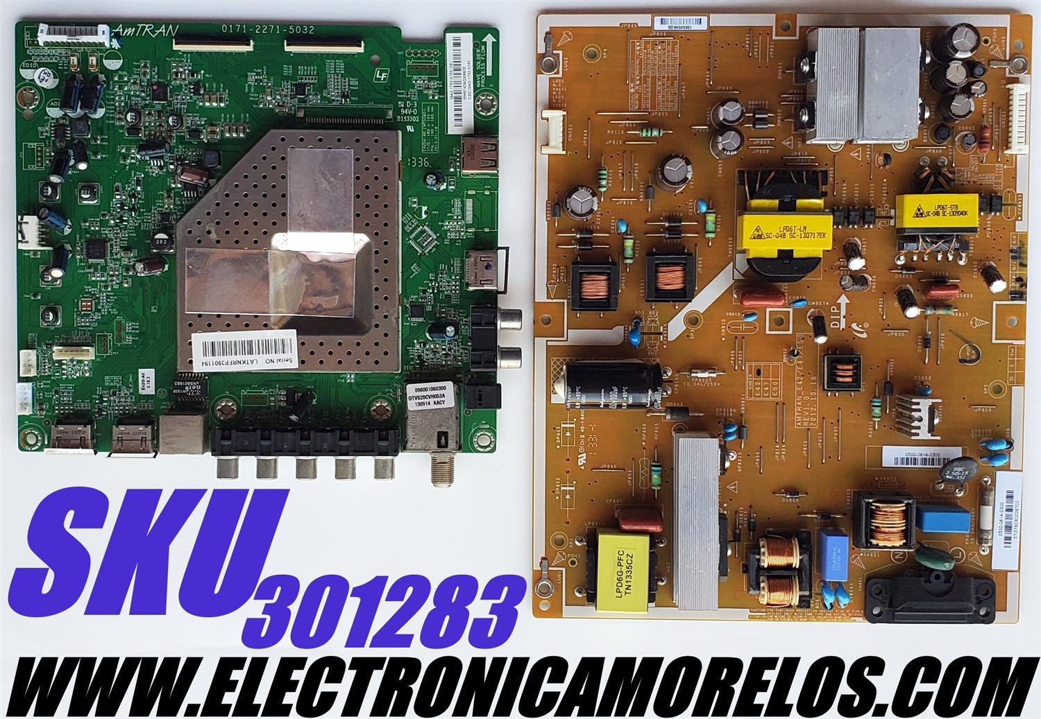 KIT DE TARJETAS PARA TV VIZIO / NUMERO DE PARTE MAIN 3642-1792-0150 / 0171-2271-5032 / 3642-1792-0395 / FUENTE 0500-0614-0300 / PSLF131401M / 050006140300 / MODELO E420I-A0