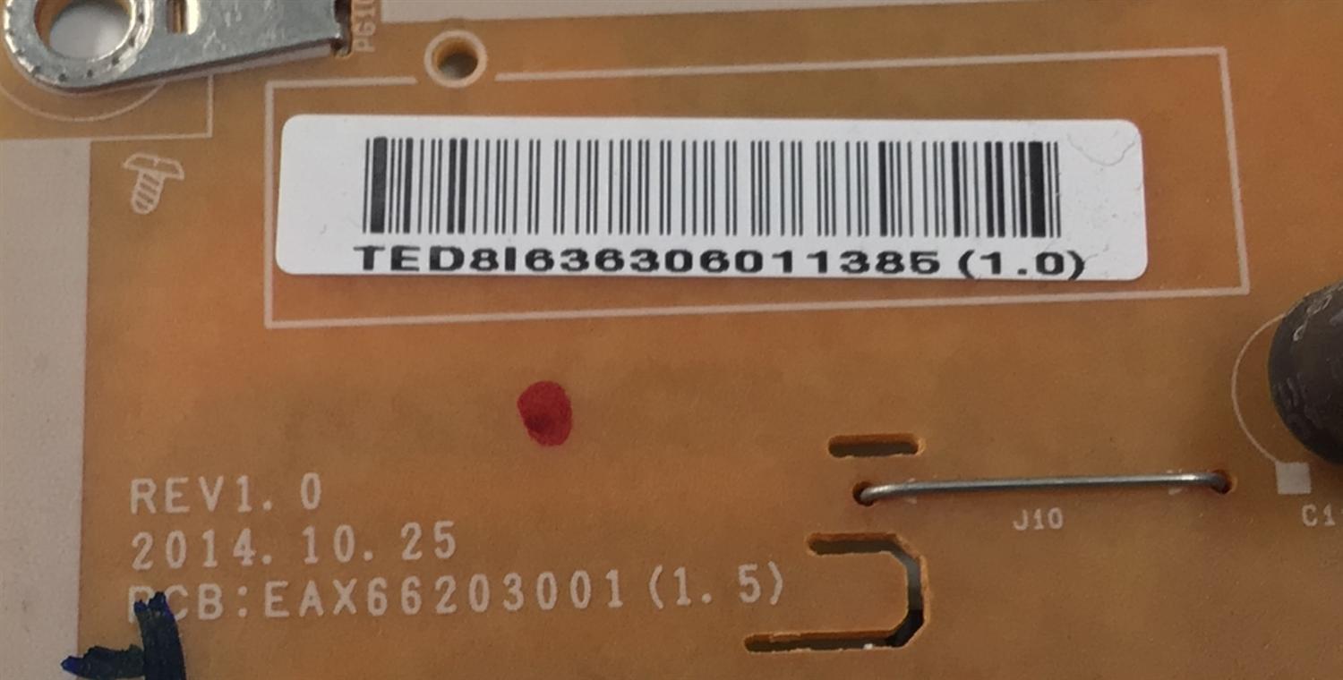 KIT DE TARJETAS PARA TV LG ORIGINAL / NUMERO DE PARTE EBT63481918 / EAX66226904(1.0) / 63481918 / FUENTE EAY63630601 / LGP3942D-15CH1 / EAX66203001 / T-CON 6871L-3659A / 6870C-0481A / 3659A / PANEL LC420DUE (MG)(AQ) / MODELO 42LF5600 / 42LF5600-UB - Imagen 2