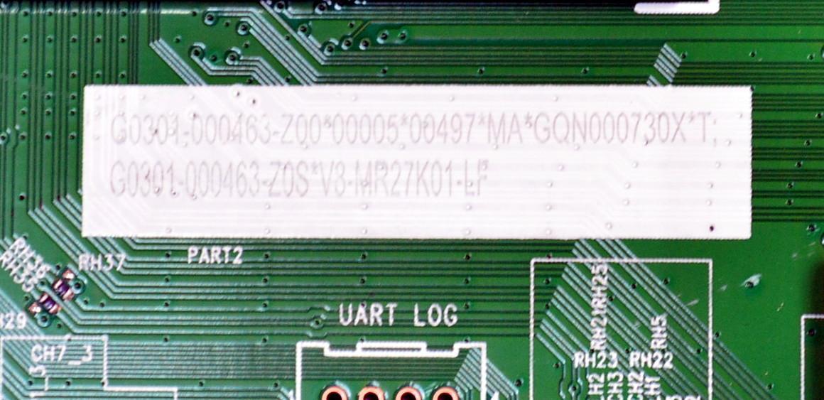 KIT DE TARJETAS ORIGINAL PARA TV TCL / NUMERO DE PARTE MAIN G0301-000463 / G0102-000304 / 40-MR27T1-MAC2HG / FUENTE 30805-000464 / 40-L12KW1-PWB1KG / 11601-500154 / PANEL LVU500NDAL / DISPLAY CV500U2-L02 REV:02 / BOARD CV500U2-L02-XR-1 / MODELO 50S451 - Imagen 6
