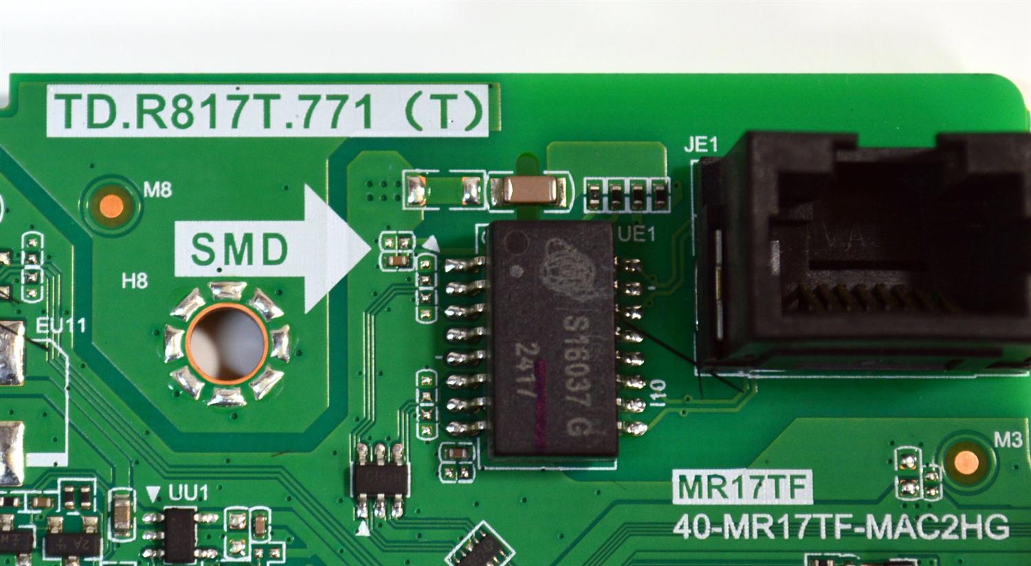 KIT DE TARJETAS ORIGINAL PARA TV TCL / NUMERO DE PARTE MAIN 30900-000110 / TD.R817T.771 (T) / 30901-000127 / MR17TF / V8-MR17K01-LF / FUENTE 30805-000458 / G0101-000200 / 40-L17EW2-PWB1KG / PANEL LVU650NDAL / DISPLAY ST6451D06-3 VER.2.1 / MODELO 65S41BR - Imagen 5