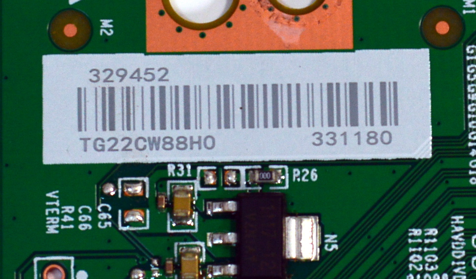 KIT DE TARJETAS ORIGINAL PARA TV HISENSE / NUMERO DE PARTE MAIN 315290 / RSAG7.820.11014/ROH / 315291 / FUENTE 331121 / RSAG7.820.12171/ROH / HDCEM1 / T-CON 329452 / RSAG7.820.11117/ROH / 331180 / PANEL HD650Y1U72-T0L2 / DISPLAY HV650QUB-F70 / MODELO 65R6E4 - Imagen 5