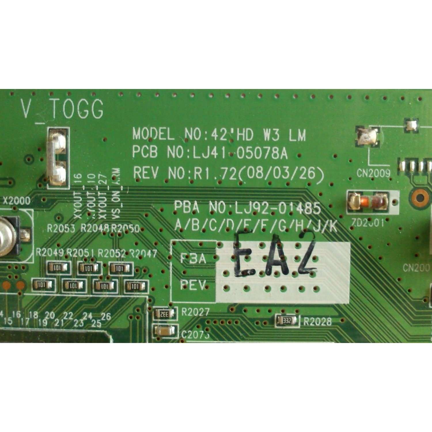 MAIN LOGICA 485E A2 / SAMSUNG / DYNEX LJ92-01485E MODELO DX-PDP42-09 - Imagen 3