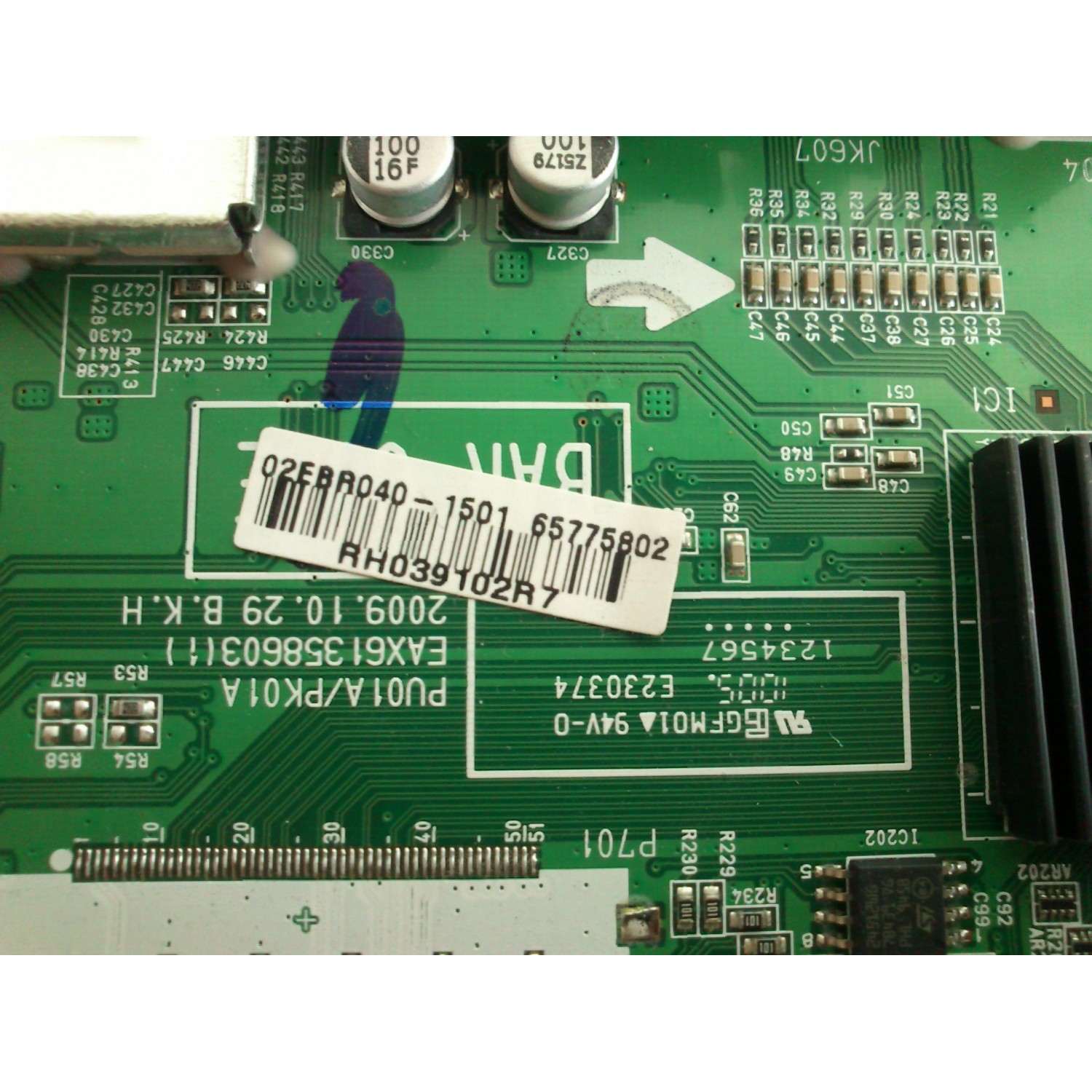 MAIN / LG EBR65775802 / EAX61358603 / MODELO 42PJ350-UB - Imagen 2