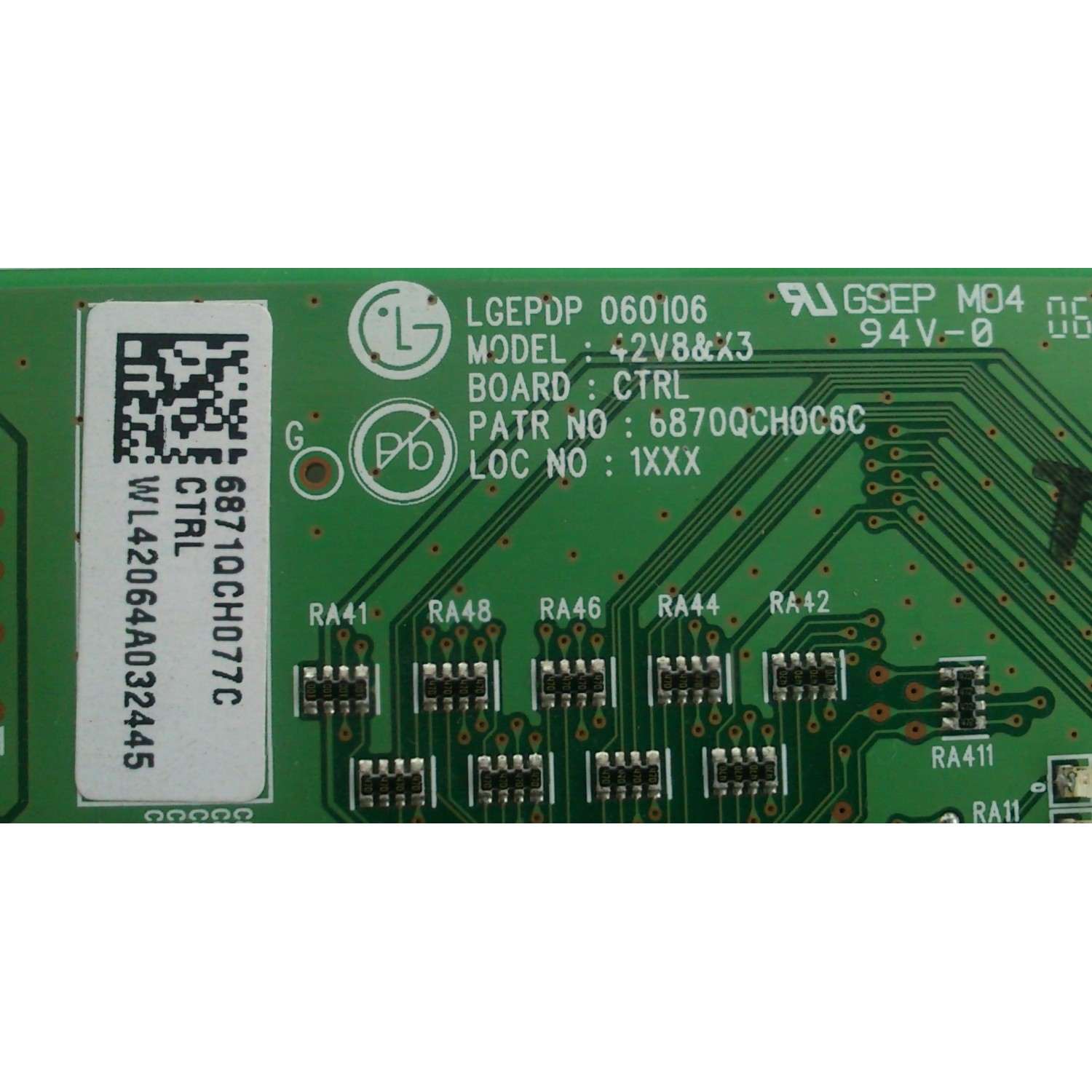 T-CON / LG / VIZIO 6871QCH077C / 6870QCH0C6C / 6870QCH006C / PANEL / PDP42X / PDP42X32002 / PDP42X30401 / PDP42X32000 / MODELOS 42PF9431D/37 / PDT423BKA / FWD-42PX2 / 42HP66 / PDP42V18HA / Z42PX3D-UE /  P42HDTV10A / 42PC1DA-UB / 42PX3D-UE / 42PC3D-UD  - Imagen 2