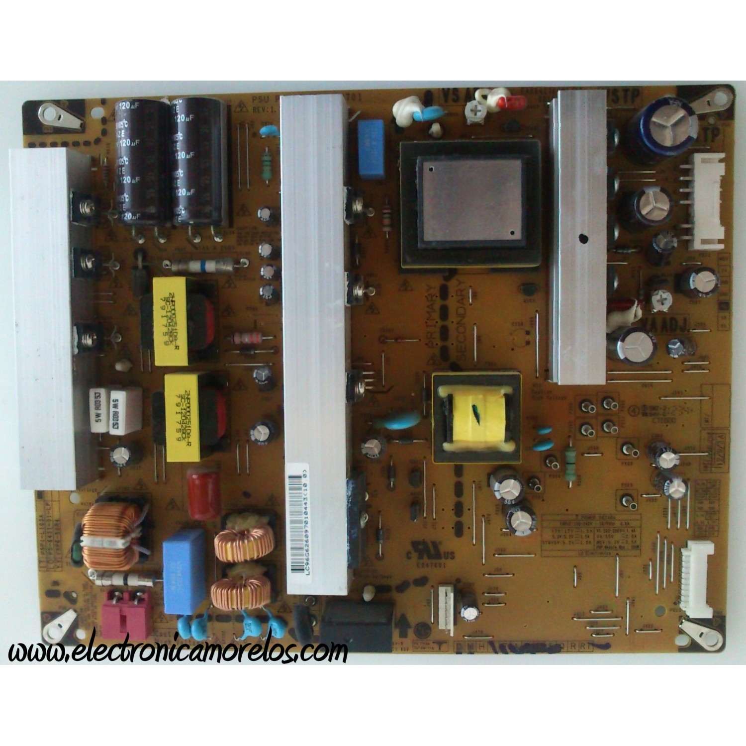 FUENTE / LG EAY62609701 / EAX64276501/17 / 62609701 / EAX64276501 / PSPI-L103A / 3PAGC10073A-R / PANEL PDP50R40000 / MODELOS 50PA4500-UM / 50PA4500-UF / 50PM6700-UB / 50PA5500-UG / 50PA5500-UA / 50PM9700-UA / MAS MODELOS COMPATIBLES EN DESCRIPCION