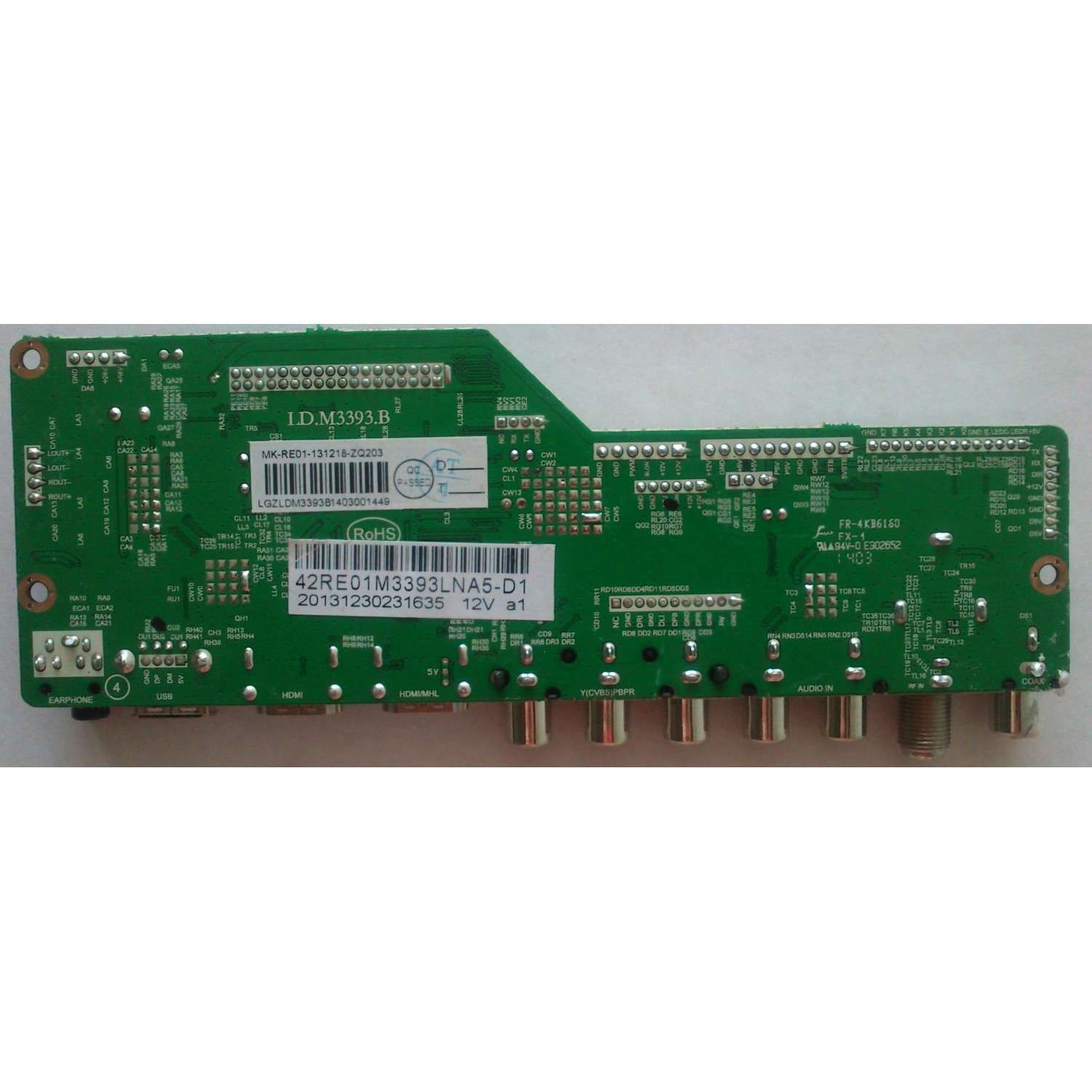 MAIN / RCA 42RE01M3393LNA5-D1 / LD.M3393.B / 20131230231635 12V a1 / 3393B1403 / 20131230231635 / PANEL V420H2-P01 / MODELO LED42C45RQD - Imagen 2