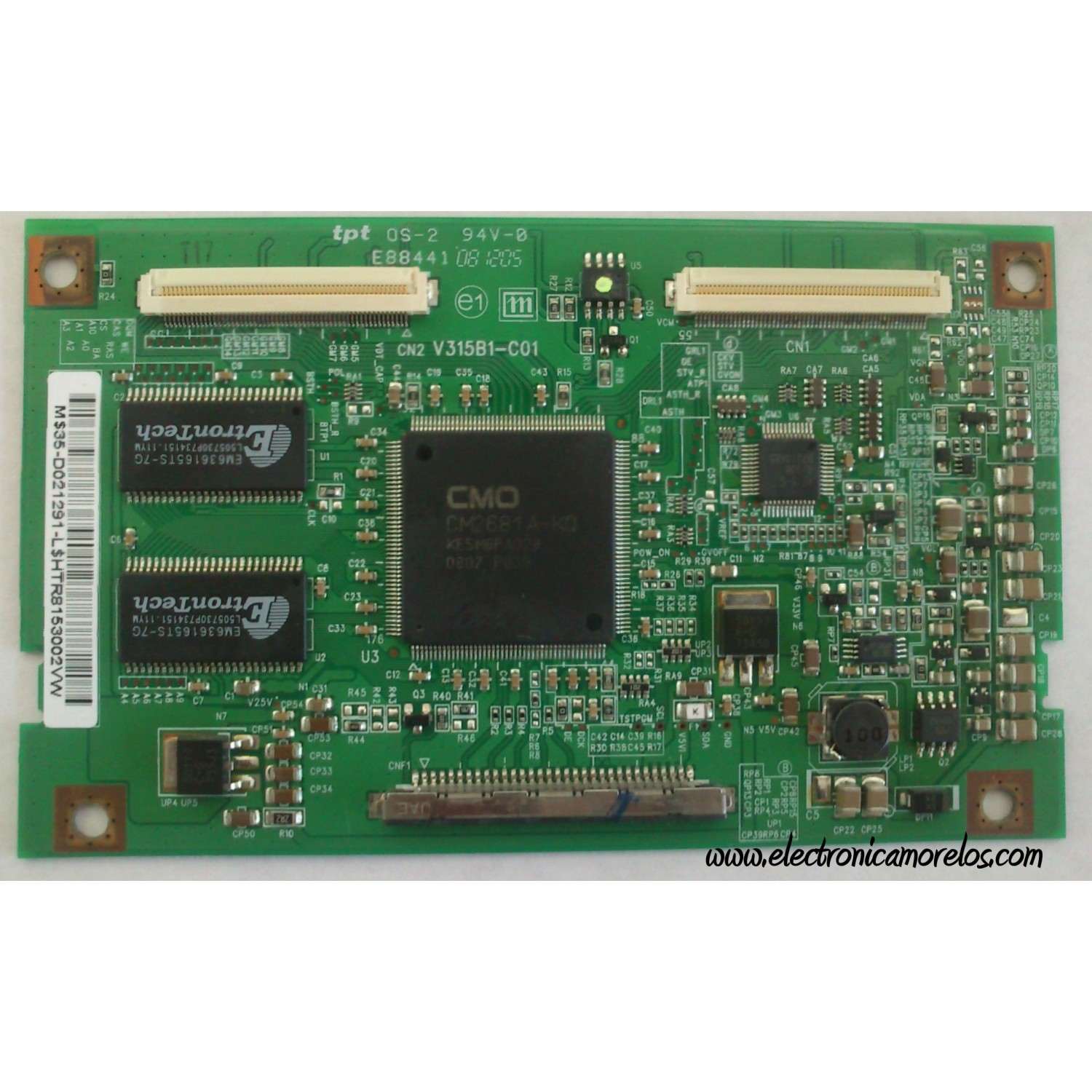 T-CON / SAMSUNG 35-D021291 / V315B1-C01 / MODELO LN32A330J1D / PANEL V315B1-L01 REV C4 / SUSTITUTAS 996510009692 / BN81-01868A / 35-D012135