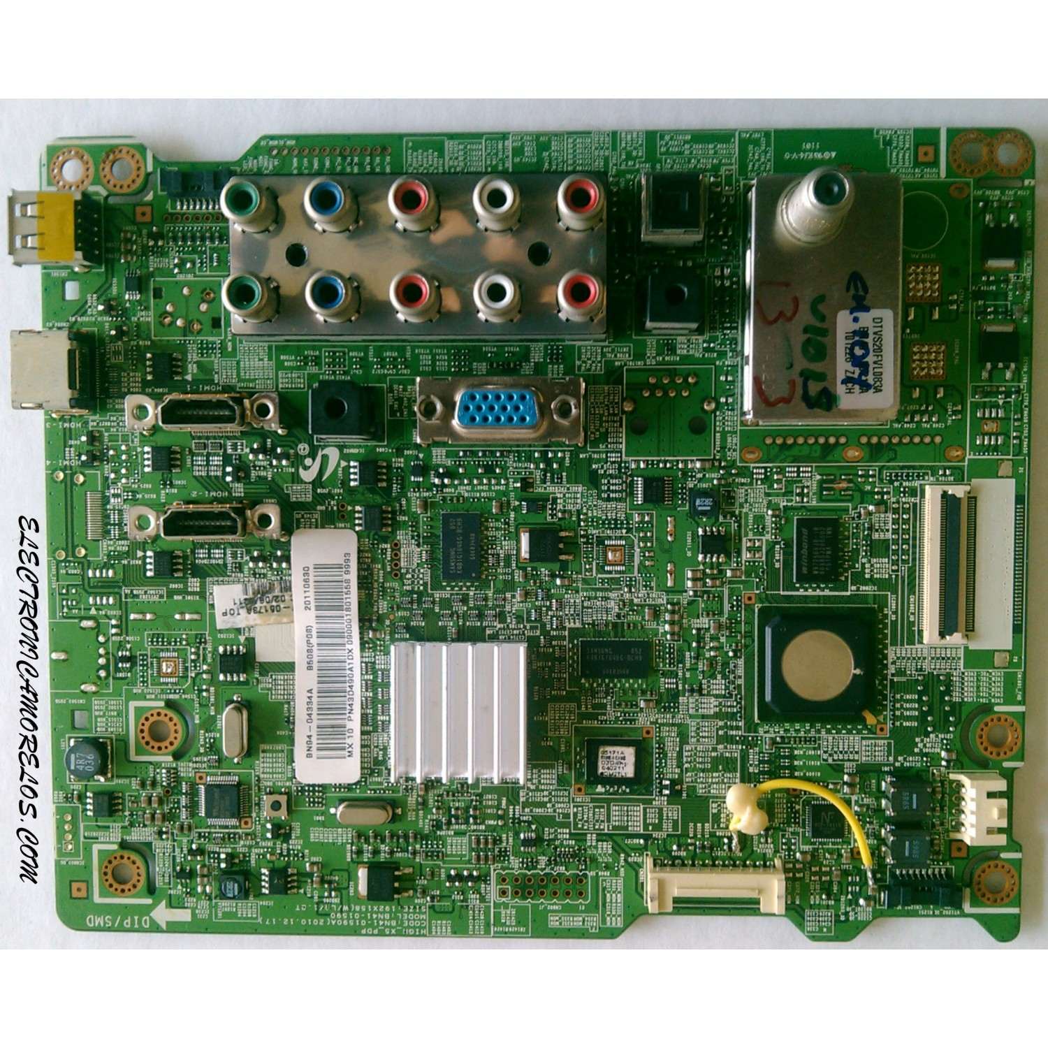 MAIN / SAMSUNG BN94-04334A / BN41-01590A / BN97-00173A / MODELO PN43D490A1DXZA	