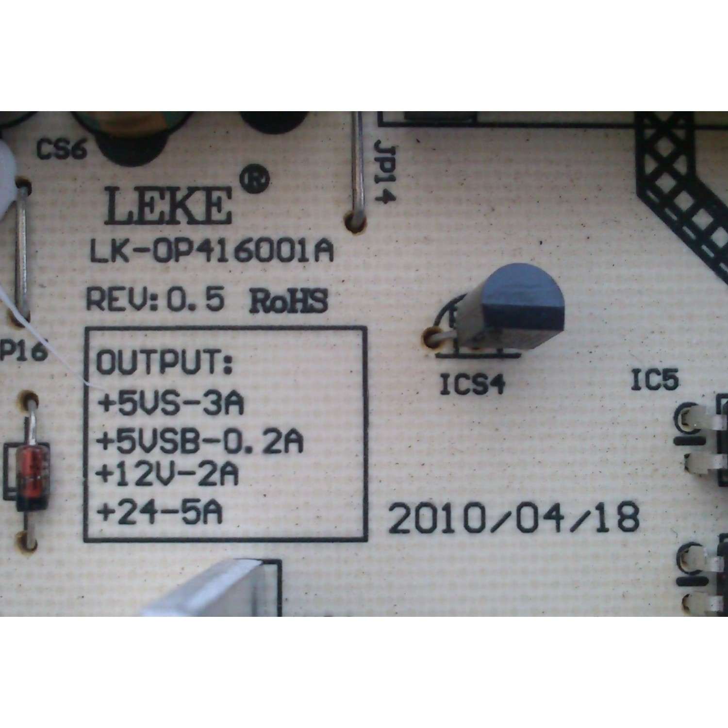 FUENTE DE PODER / SIGMAC LK-OP416001A / CQC04001011196 / MODELO NE32AB1	 - Imagen 2
