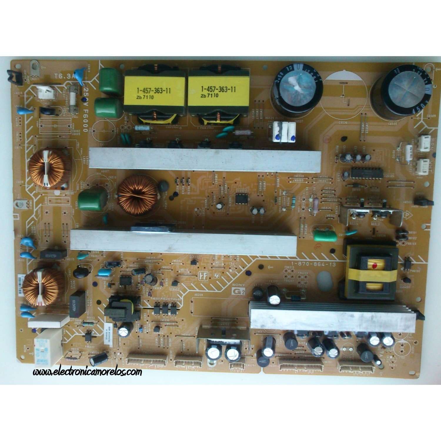 FUENTE DE PODER PARA TV SONY A-1231-579-C / 1-870-864-13 / A1231579C / 1-870-864-12 / PARTES SUSTITUTAS A-1231-579-B / A1231579B / A-1231-579-A / A1231579A / PANEL LTZ520HT-LH2 / MODELOS KDL-52XBR2 / KDL-52XBR3