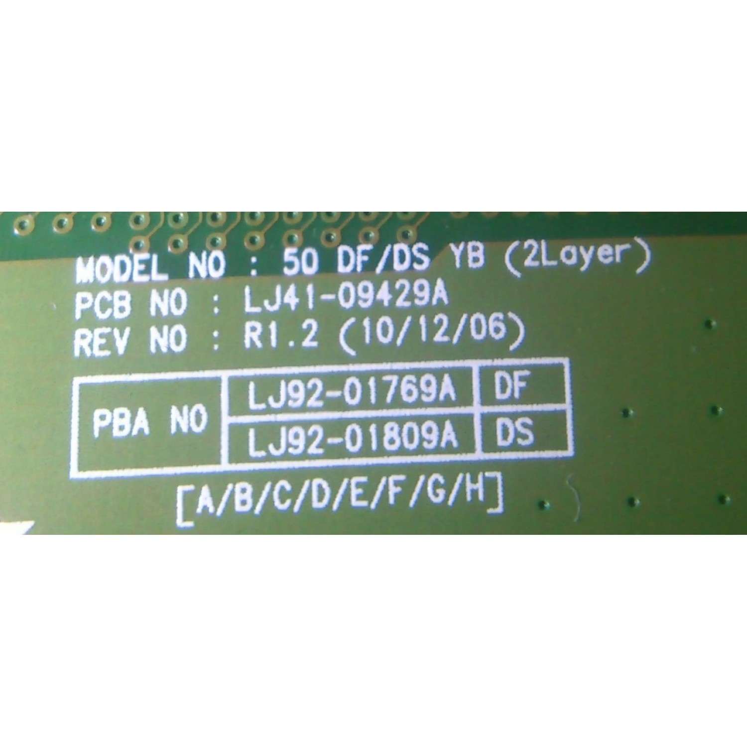 Y-BUFFER / SAMSUNG BN96-20049A / LJ92-01769B / 769B A1 / LJ41-09429A / PANEL S50FH-YD09 / S50FH-YB10 / MODELOS NS-51P680A12 / PN51D530A3FXZA N302 - Imagen 3