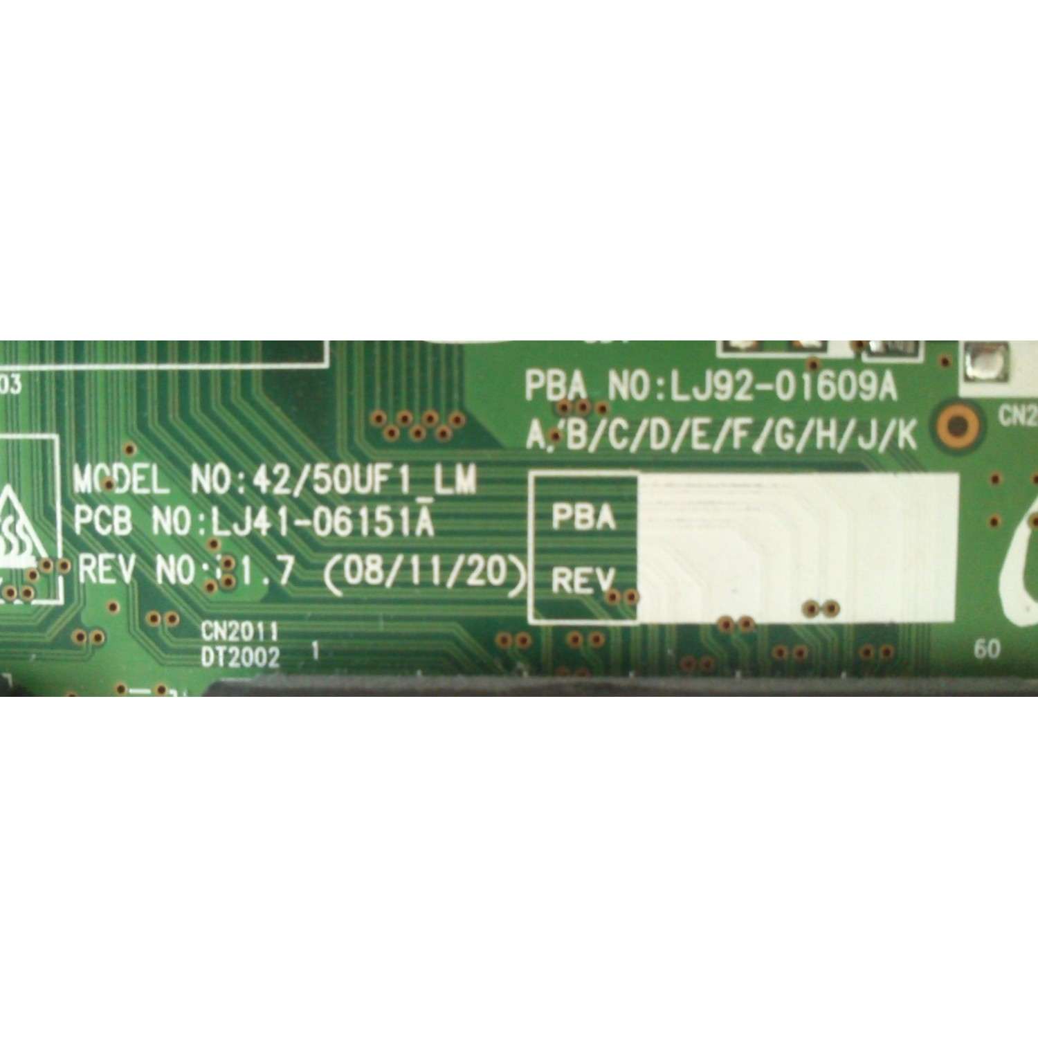 MAIN LOGICA / SAMSUNG BN96-09746A / LJ92-01609A / 609A / LJ41-06151A / MODELO PN50B560T5FXZA	 - Imagen 2