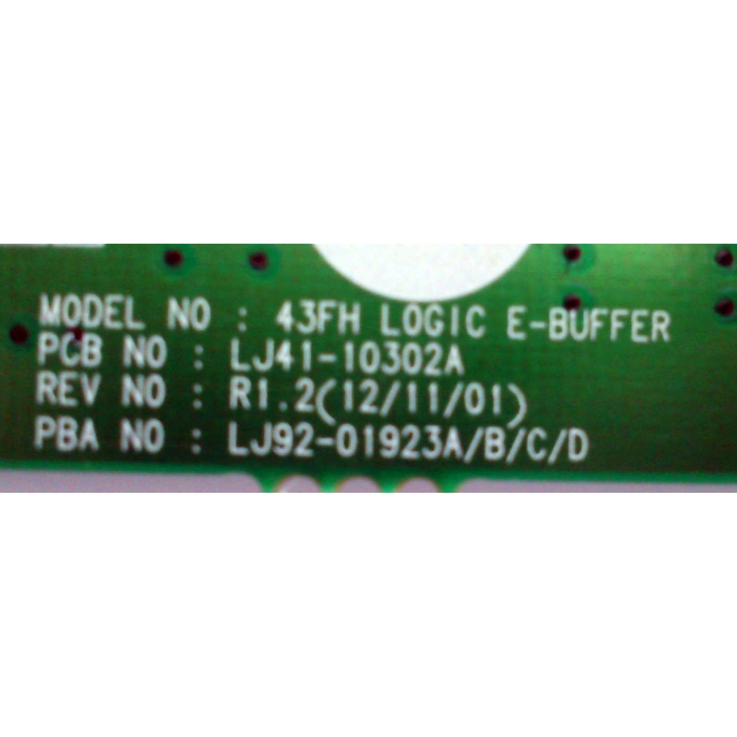 BUFFER RT / LG LJ92-01923A / LJ41-10302A / 923A / MODELO PN43F4500AFXZA UD01	 - Imagen 3