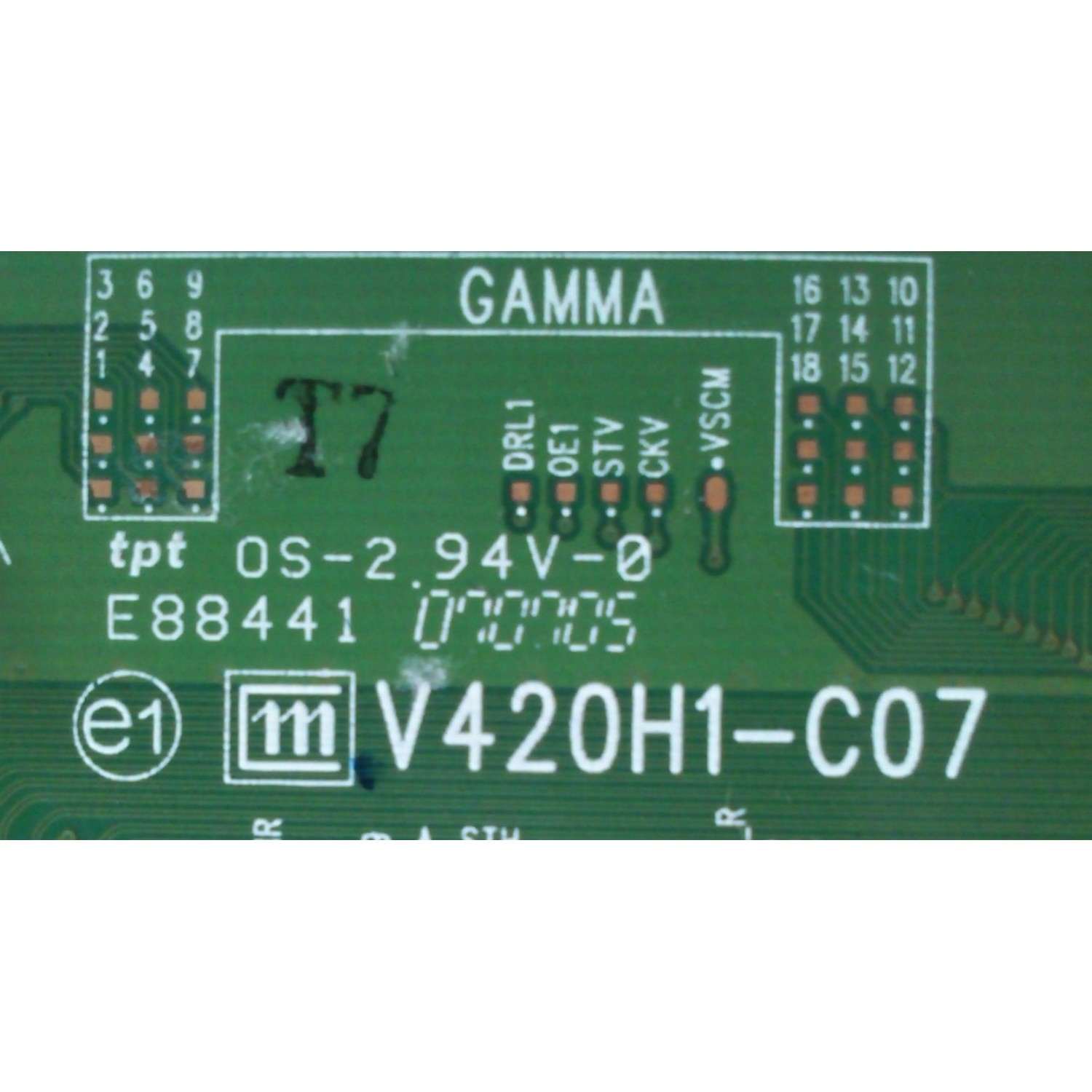 T-CON / PHILIPS 996510010062 / 35-D016374 / V420H1-C07 / MODELO 47PFL5422D/37	 - Imagen 2