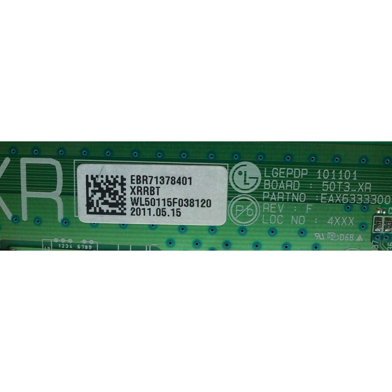 BUFFER XR / LG EBR71378401 / EAX63333001 / MODELO 50PT350-UD AUSLLUR	 - Imagen 2