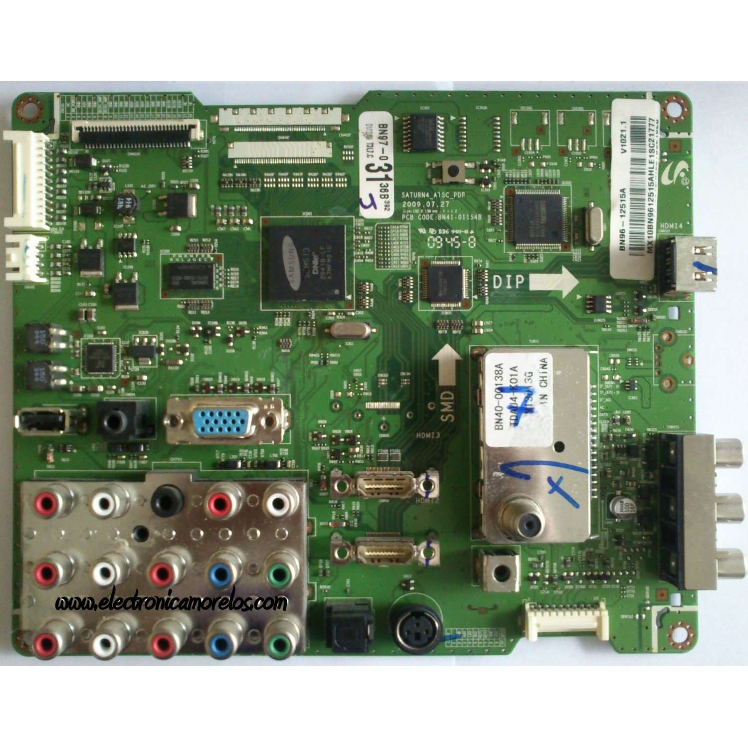 MAIN PARA TV SAMSUNG  / NUMERO DE PARTE BN96-12515A / BN97-03136B / BN41-01154B / PANEL S50HW-YD12 / S50HW-YB05 / MODELO PN50B450 / PN50B450B1DXZA / PN50B450B1DXZA SW16 / PN50B450B1DXZA SW13