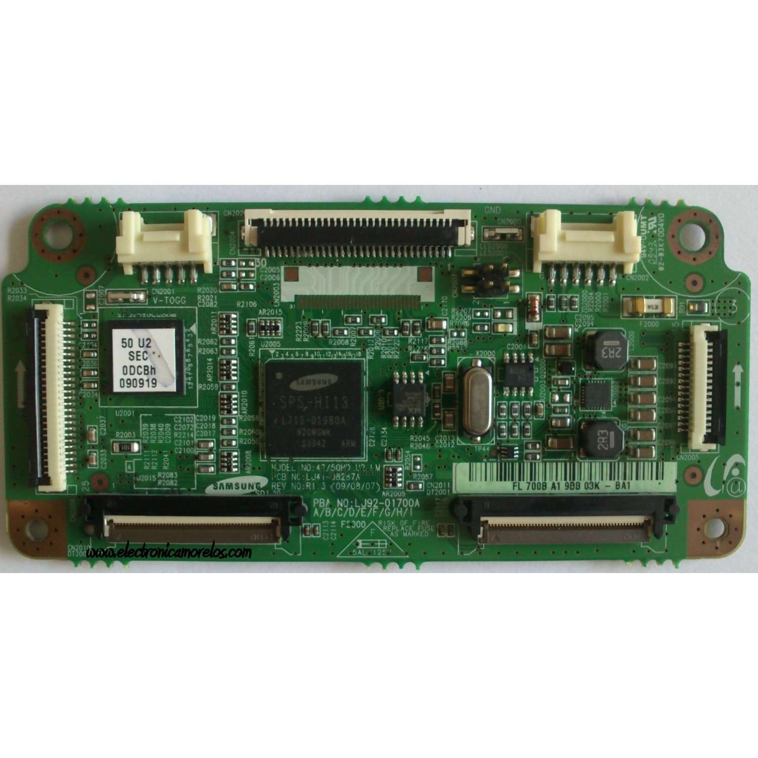 MAIN LOGICA SAMSUNG BN96-12392A / 700B / LJ92-01700B / LJ41-08287A / LJ92-01700B / MODELO PN50B450B1DXZA	