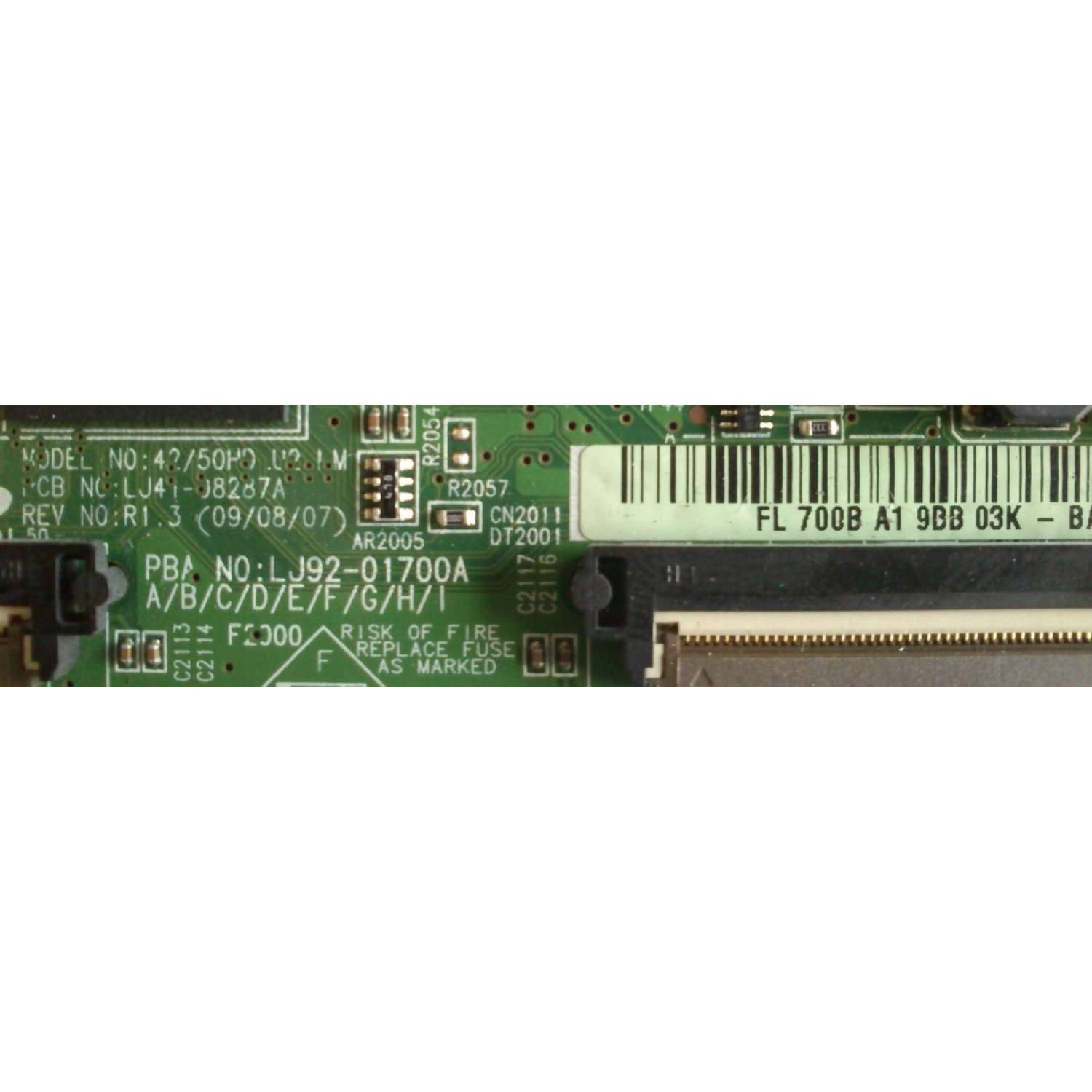 MAIN LOGICA SAMSUNG BN96-12392A / 700B / LJ92-01700B / LJ41-08287A / LJ92-01700B / MODELO PN50B450B1DXZA	 - Imagen 2