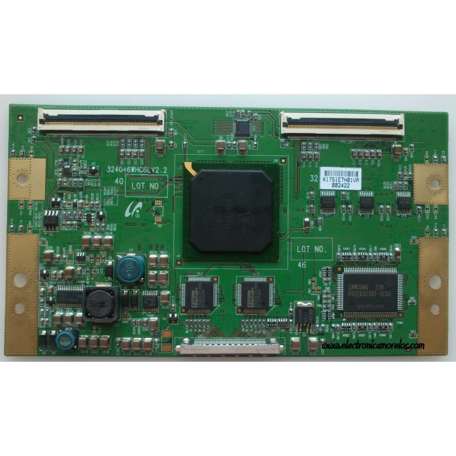 T-CON / SONY 1-789-796-12 / LJ94-01751E / 1751E / 324046WHC6LV2.2 / MODELO KDL-32XBR4	