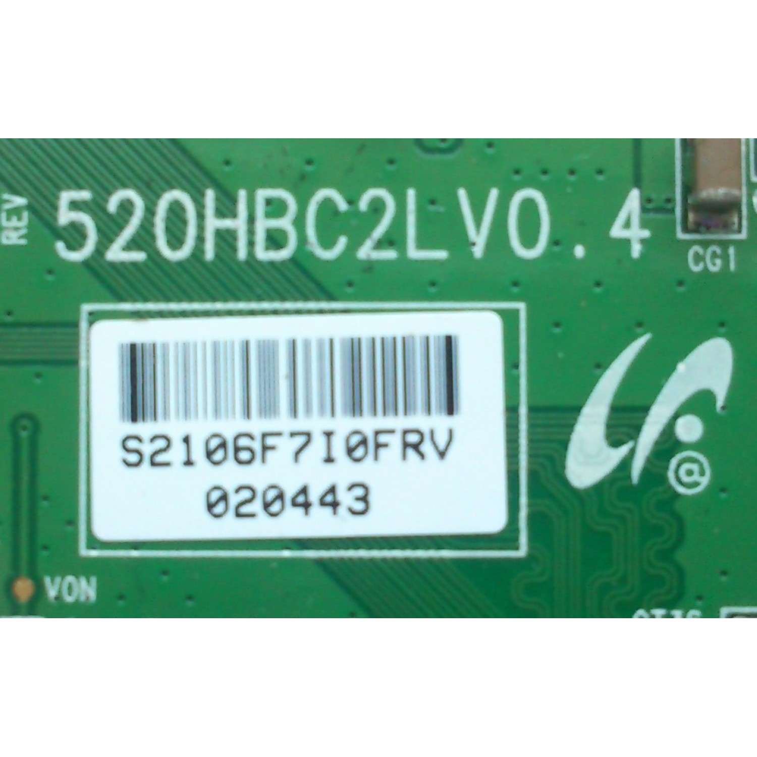 T-CON SAMSUNG LJ94-02106F / 520HBC2LV0.4 / MODELO KDL-52W300	 - Imagen 2