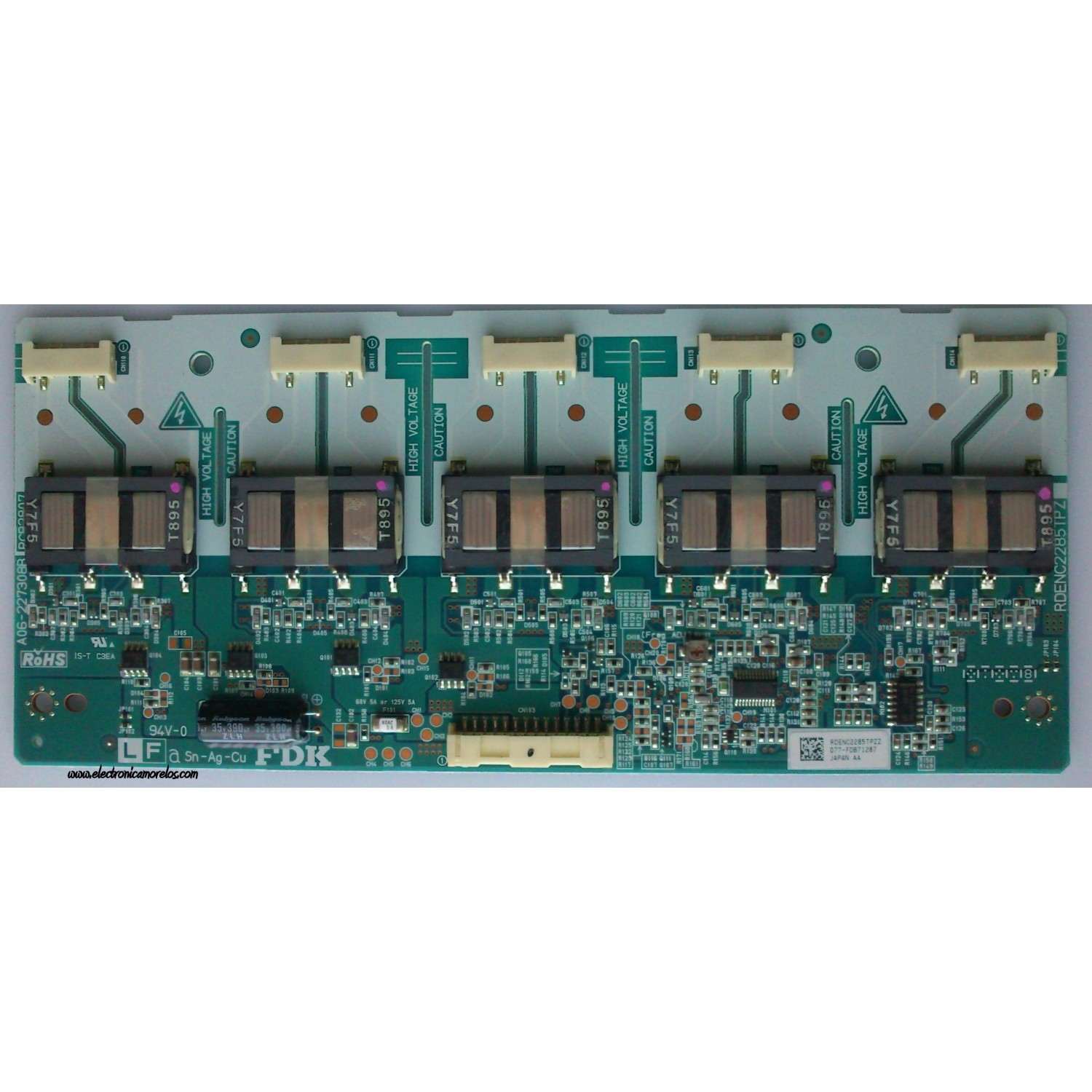BACKLIGHT INVERSOR / SHARP RDENC2285TPZZ / RDENC2285TPZ / A06-227308B / SN-AG-CU / MODELO  LC-20D42U