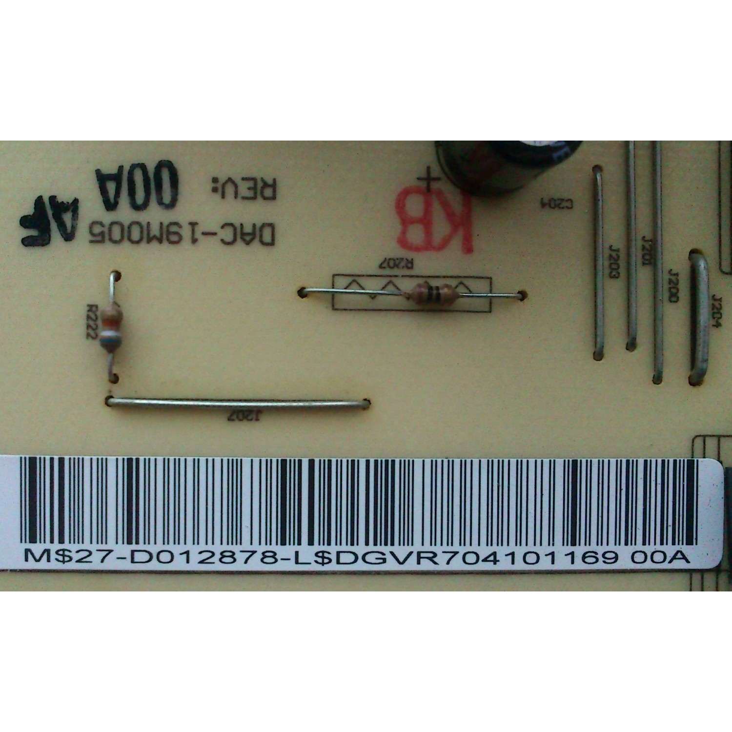 FUENTE DE PODER / WESTINGHOUSE 27-D012878 / DAC-19M005AF / DAC-19M005 / MODELO L1975NW	 - Imagen 2