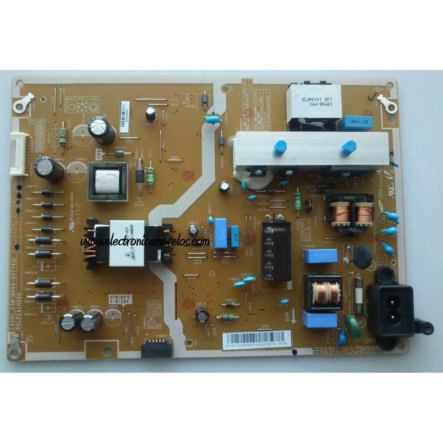 KIT DE 10 PIEZAS / FUENTE / SAMSUNG / BN44-00774A / PSLF141H06A / MODELO UN55H6203AFXZA / UN55H6203AFXZA / UN55J620DAFXZA TS01 / UN55J620DAFXZA US02 / UN55J6201AFXZA / UN55J6201A / UN55J6200AF / UN55J6200A / UN55J6200A / 50 KITS  /  TOTAL 500 PIEZAS